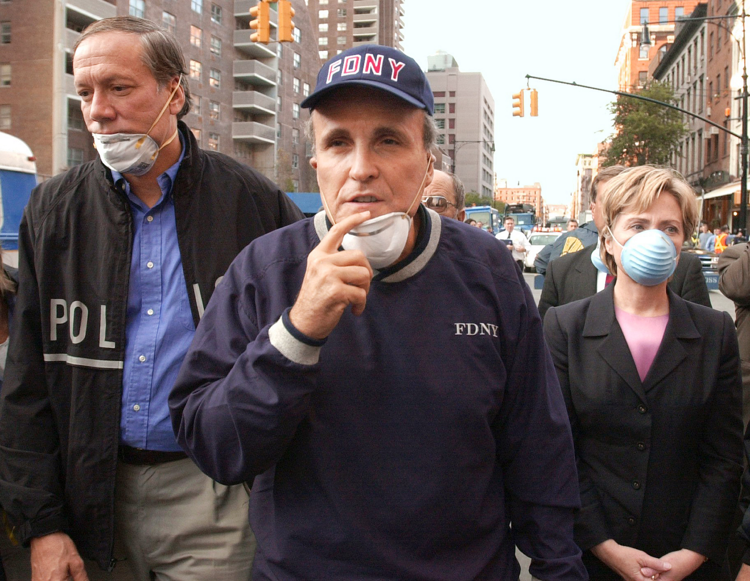 Rudy Giuliani on Sept. 12, 2001 in New York City