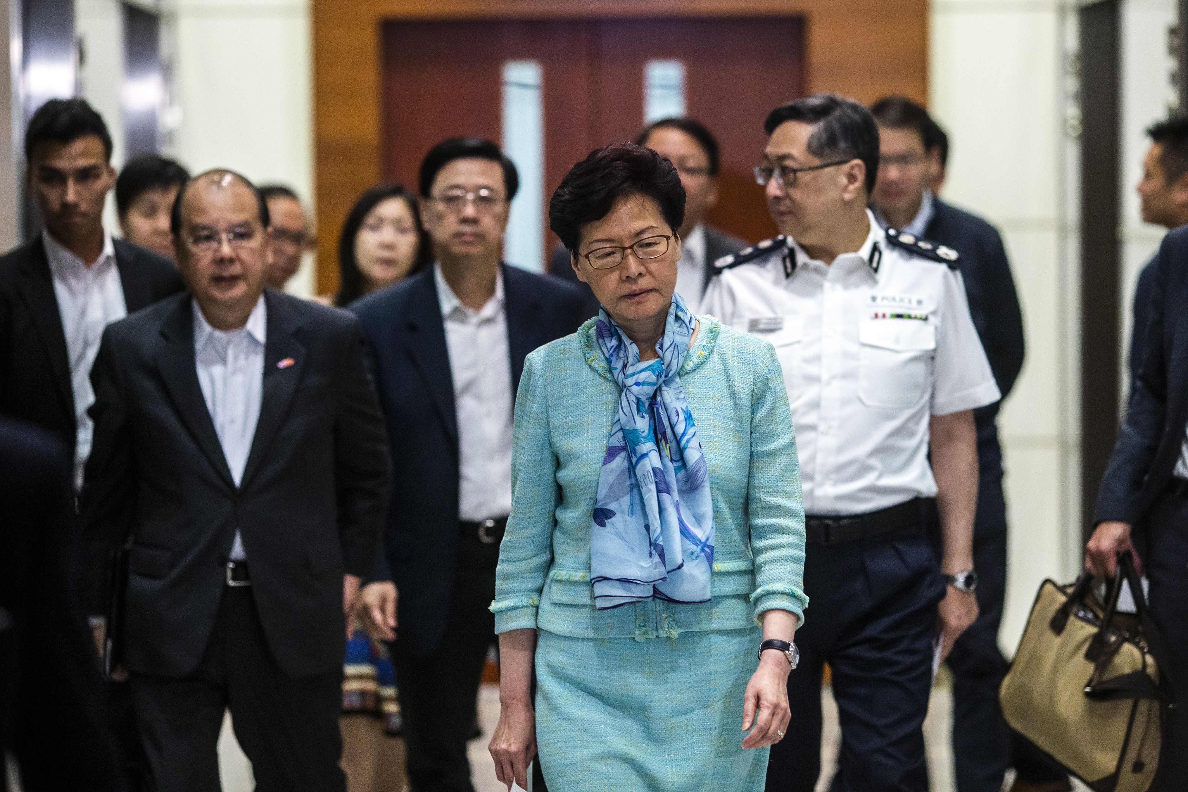 Hong Kong Chief Executive Carrie Lam Holds News Conference