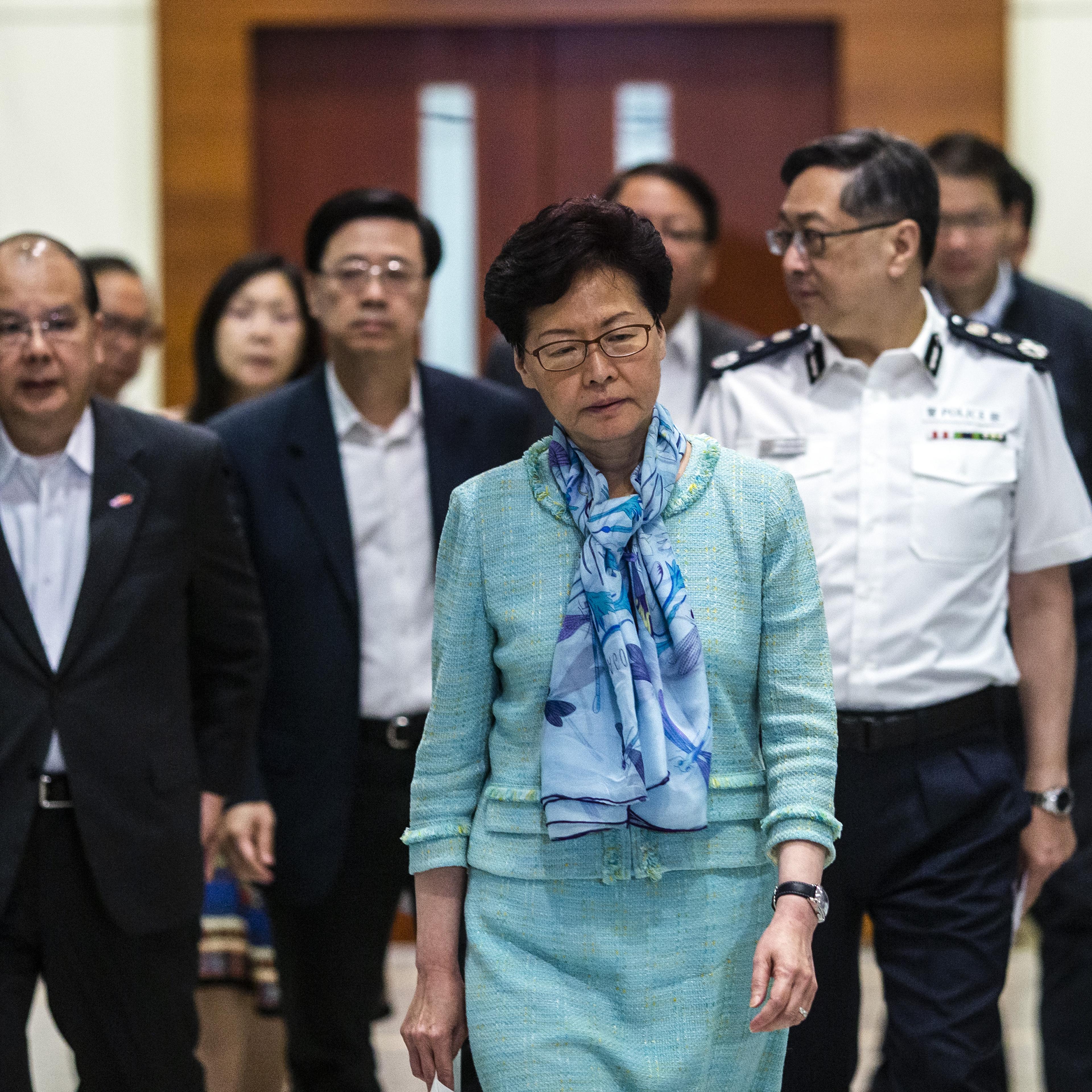 Hong Kong Chief Executive Carrie Lam Holds News Conference