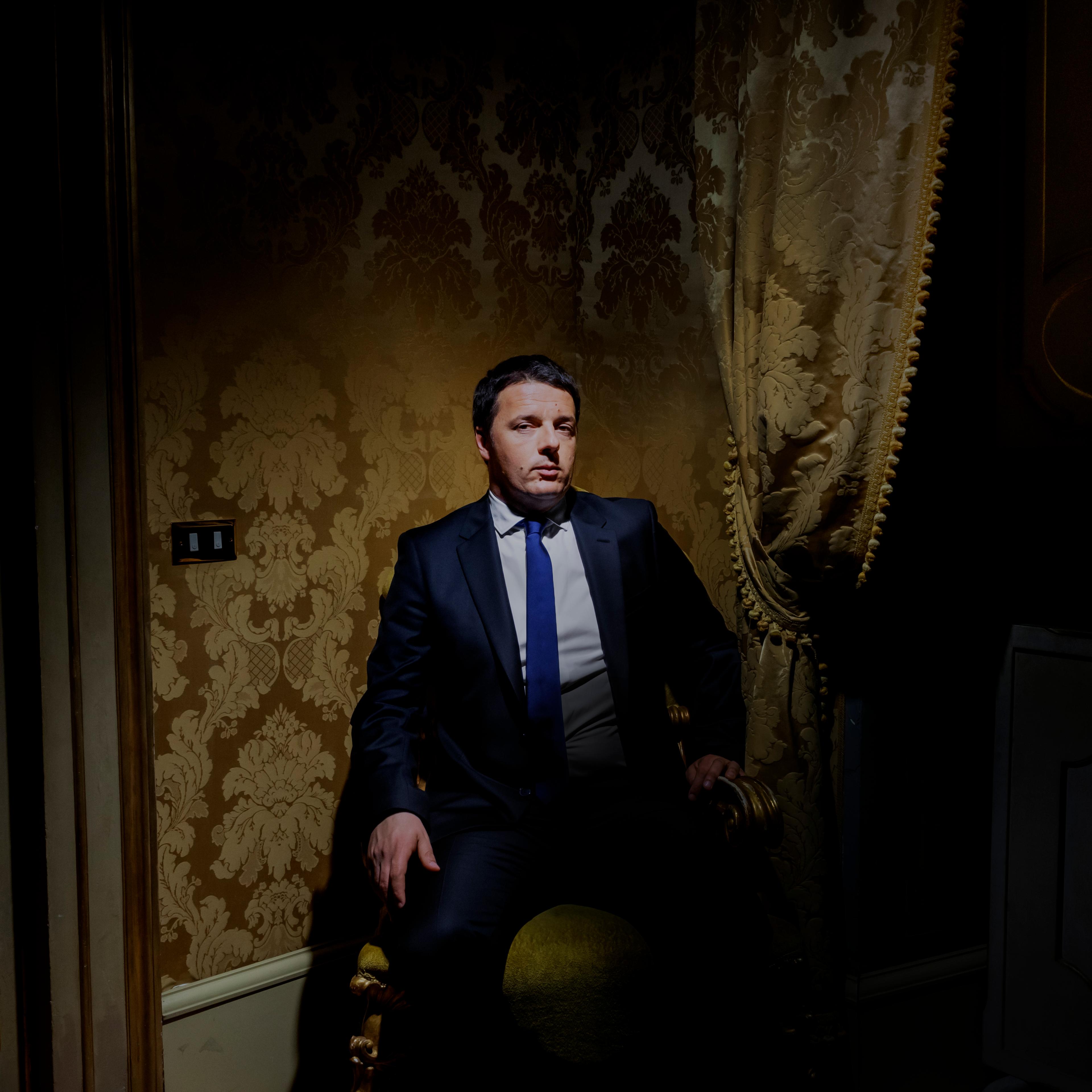 Prime Minister Matteo Renzi at the Palazzo Chigi in Rome on April 28, 2014.