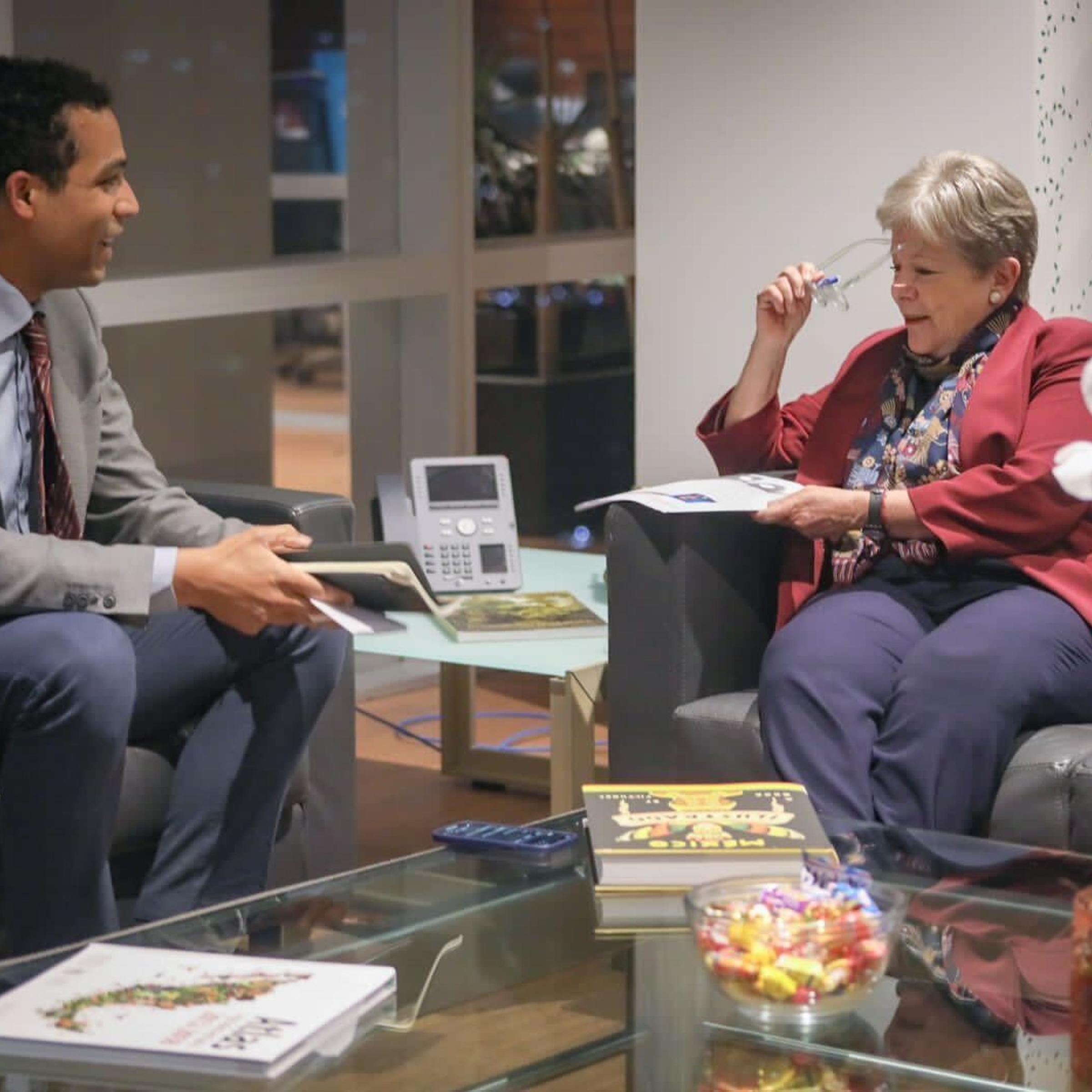 Mexican Environment Secretary Alicia Bárcena in an interview with TIME Senior Correspondent Justin Worland
