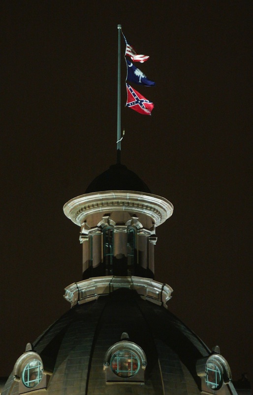 CONFEDERATE FLAG FLIES OVER SOUTH CAROLINA STATE CAPITOL