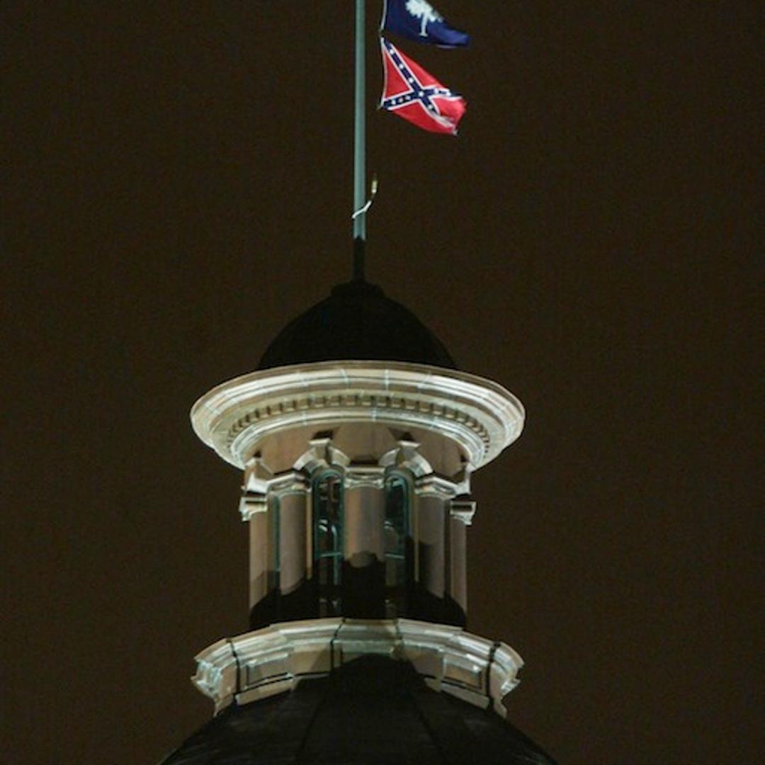CONFEDERATE FLAG FLIES OVER SOUTH CAROLINA STATE CAPITOL