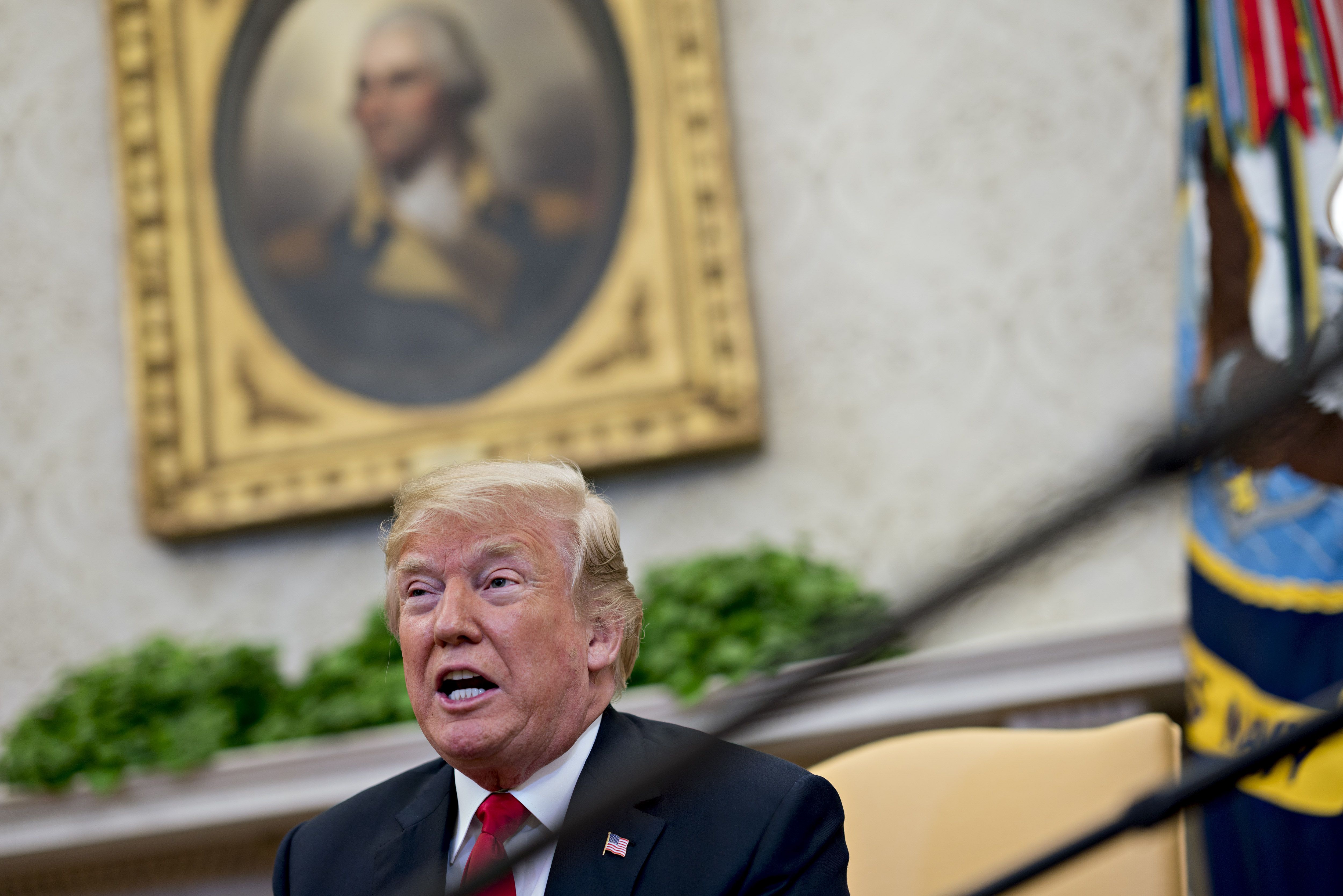President Trump Hosts NATO's Secretary General Jens Stoltenberg At The White House