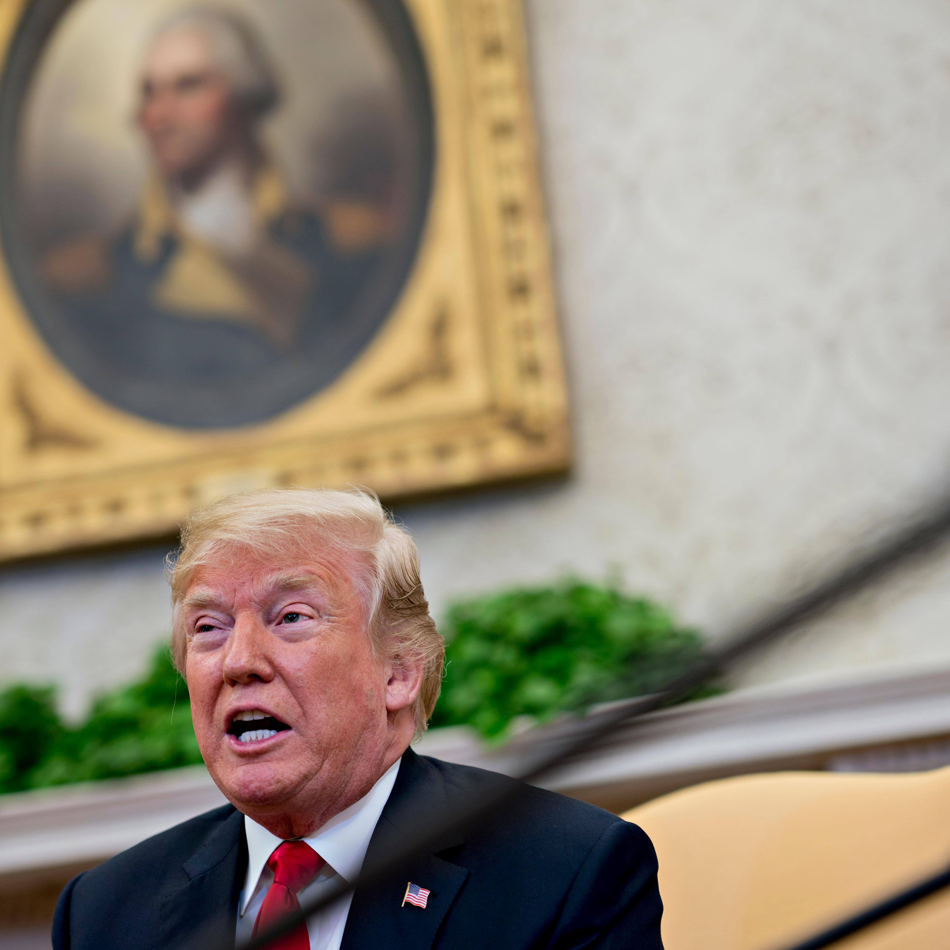 President Trump Hosts NATO's Secretary General Jens Stoltenberg At The White House