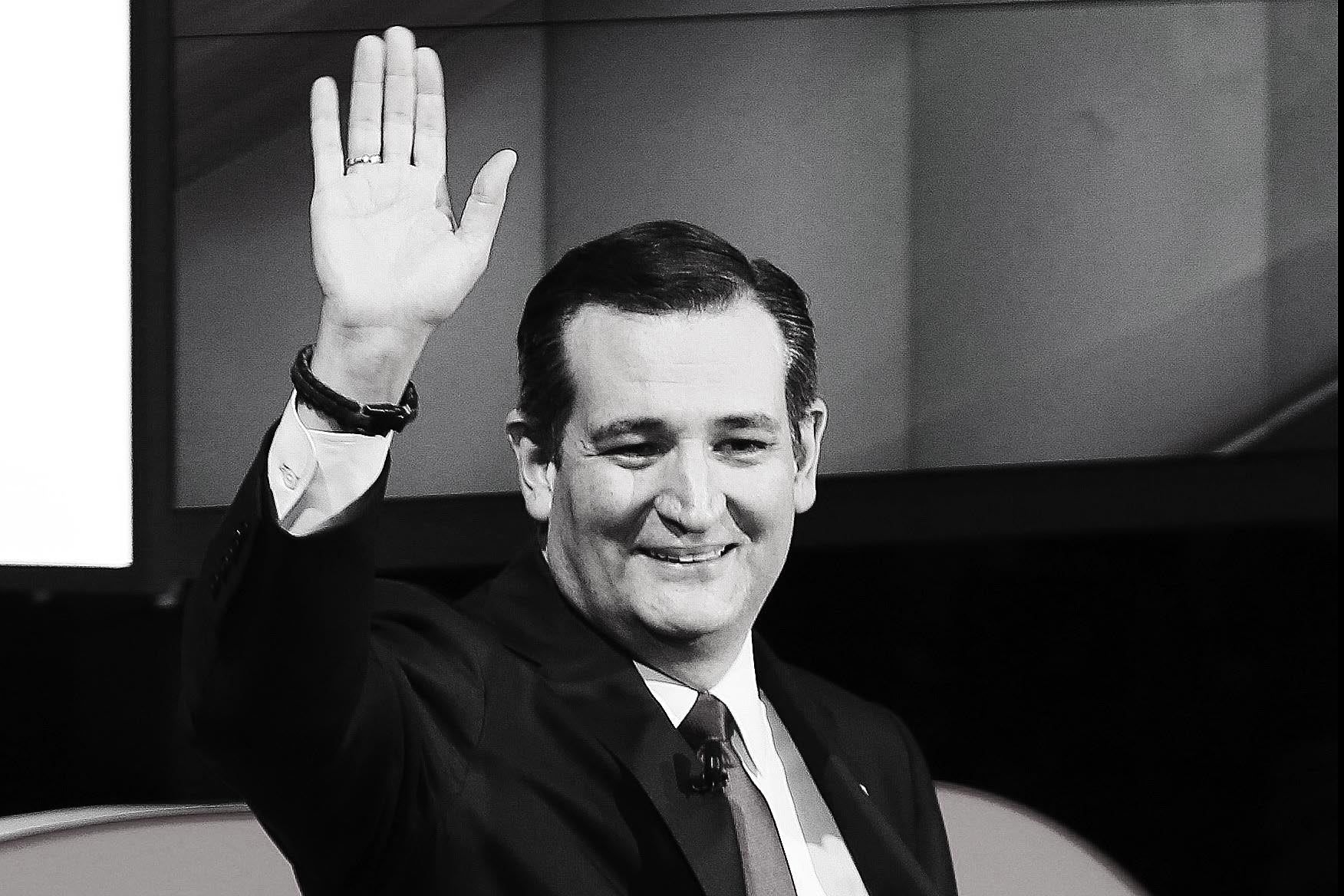 Texas Sen. Ted Cruz appears during the Republican presidential debate on Feb. 25, 2016 in Houston.