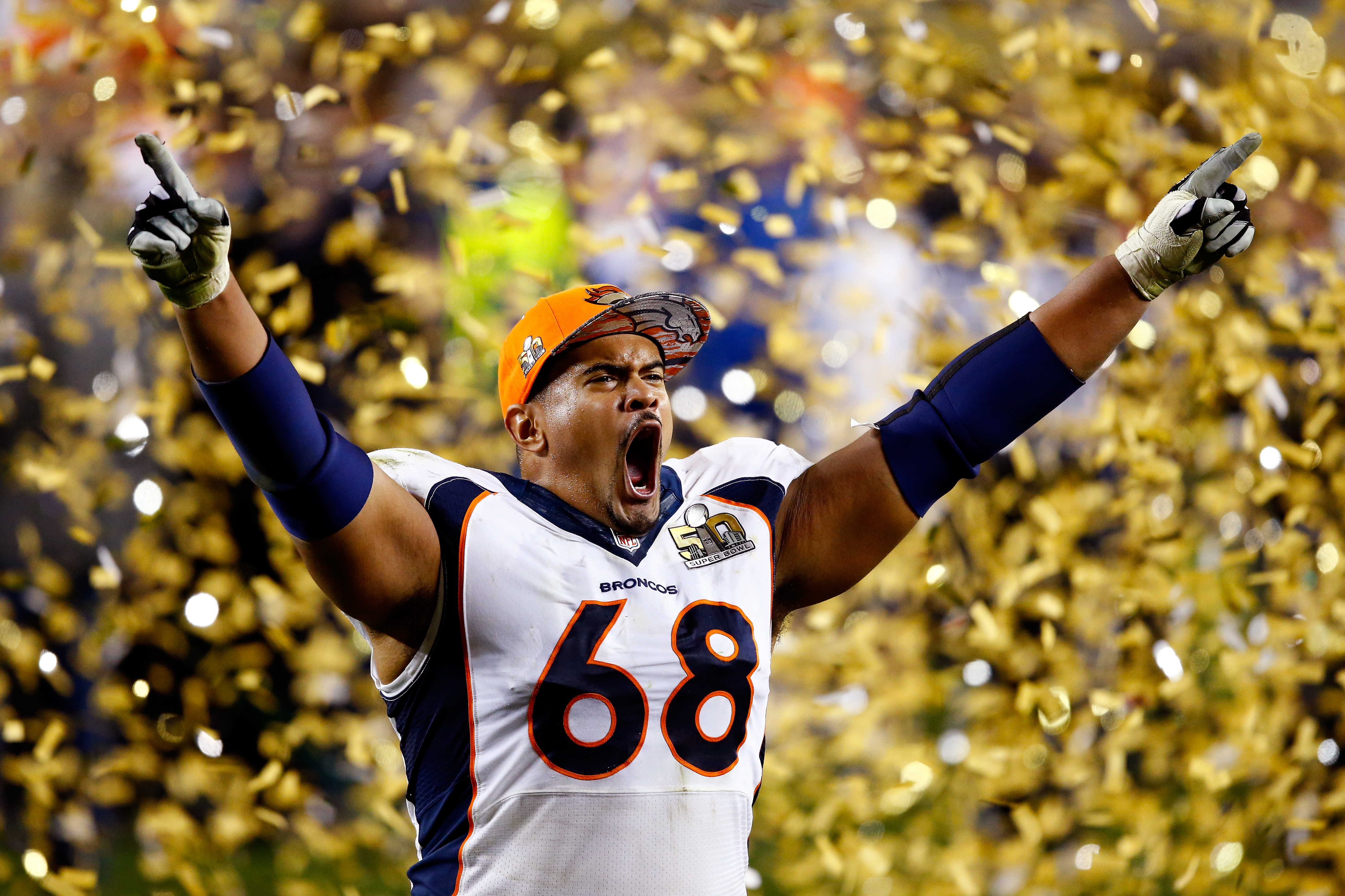 during Super Bowl 50 at Levi's Stadium on February 7, 2016 in Santa Clara, California.