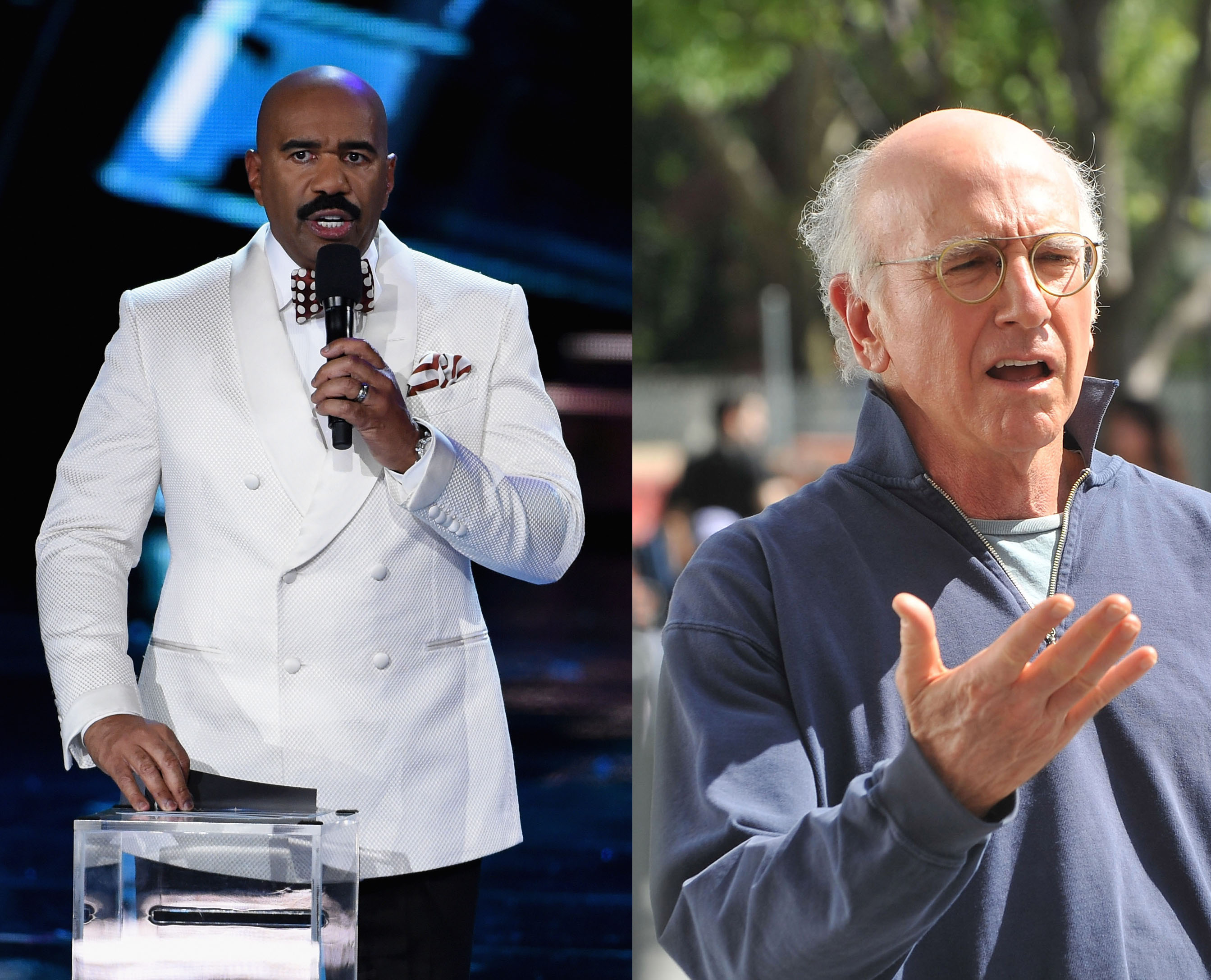 steve harvey and larry david crossover december 2015