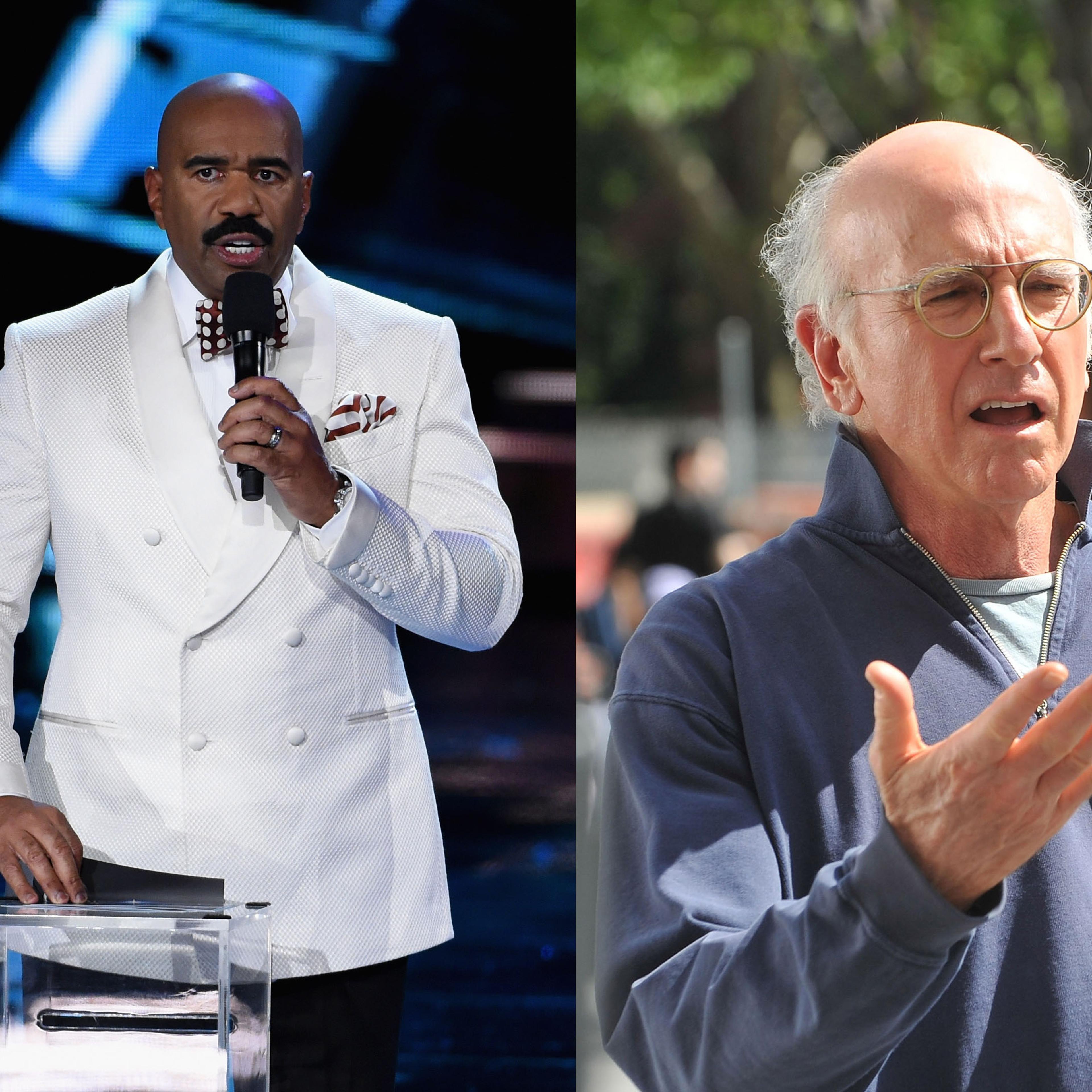 steve harvey and larry david crossover december 2015