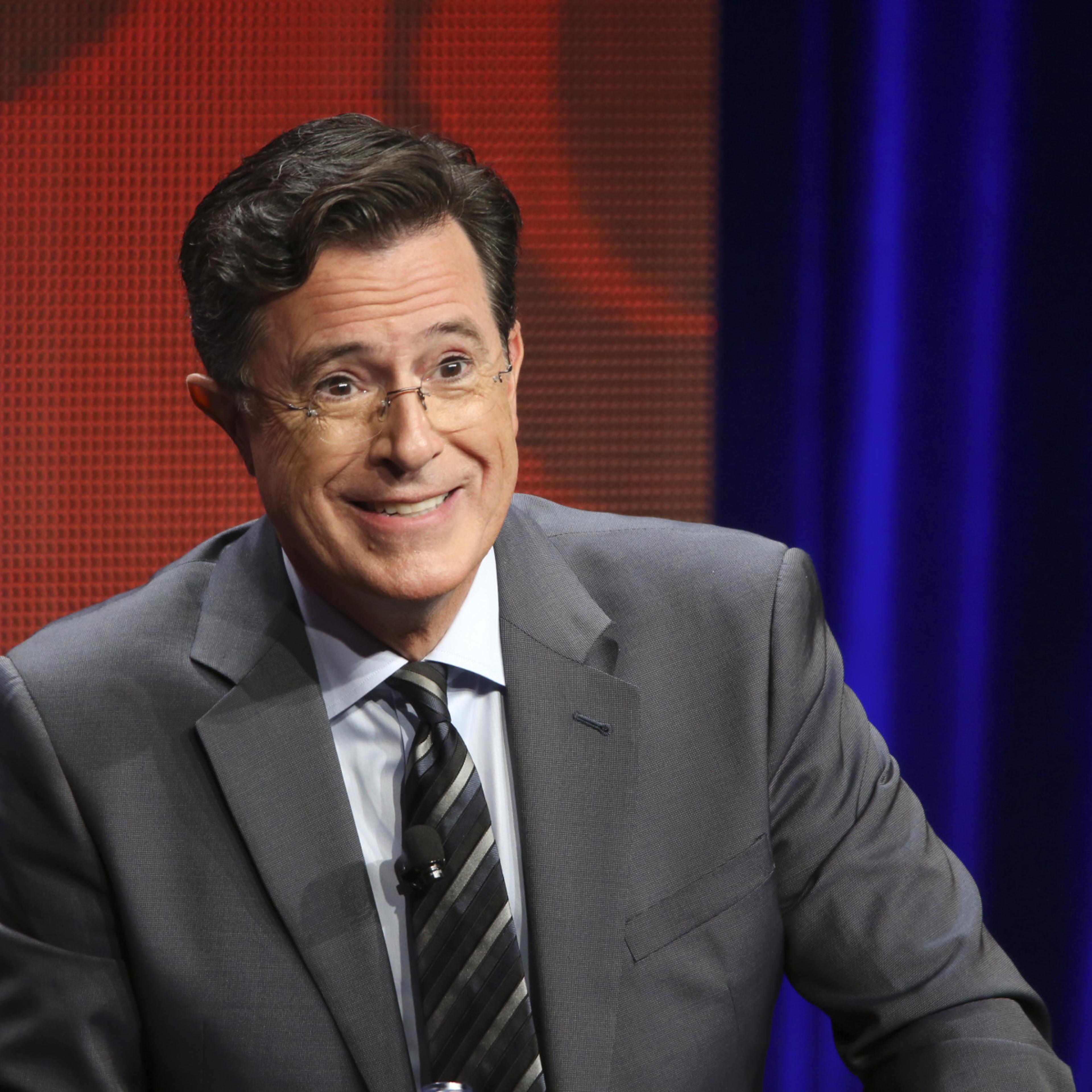 Stephen Colbert at the TCA Summer Press Tour 2015 in Los Angeles on Aug. 10, 2015.