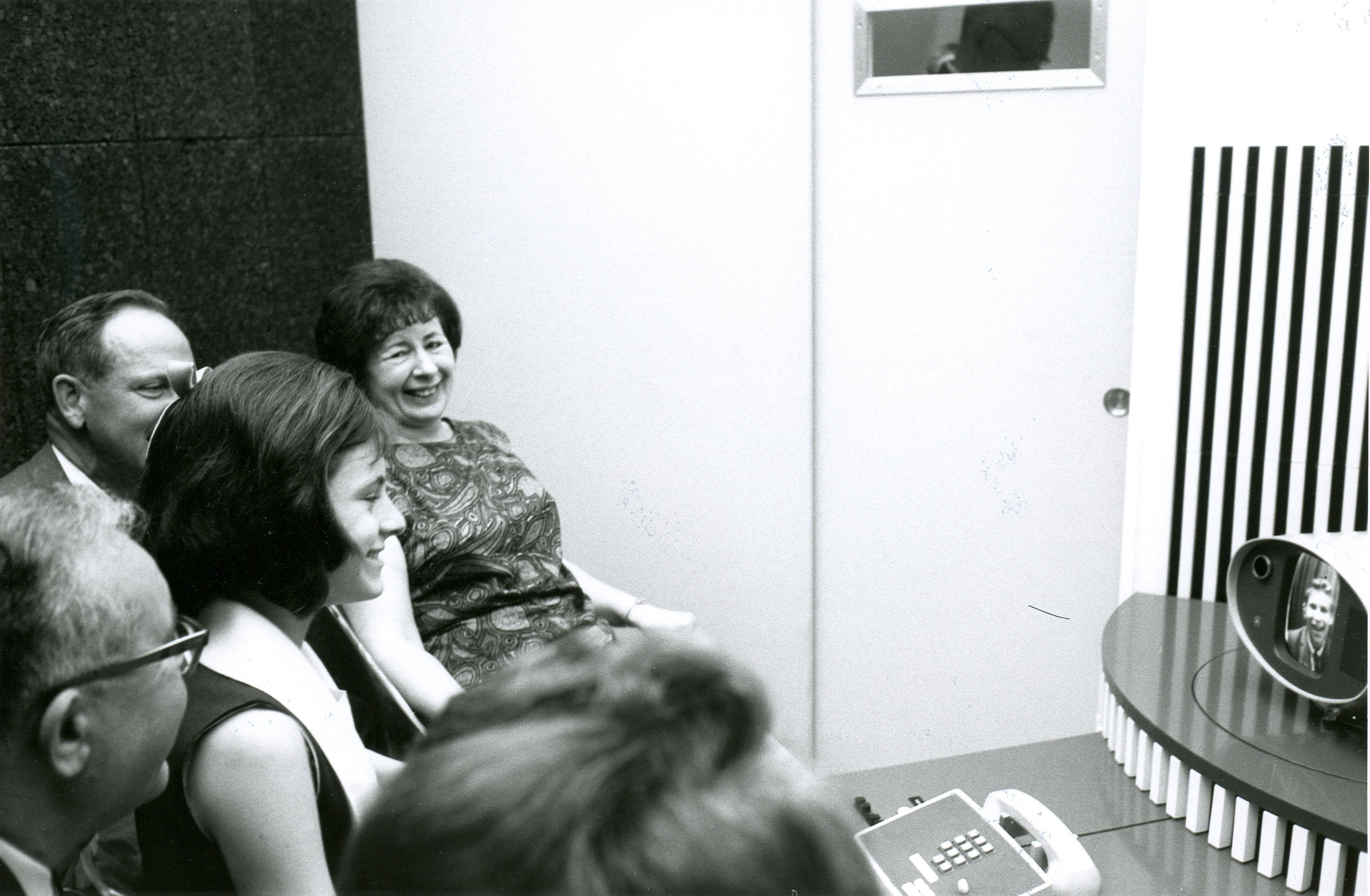 The first Picturephone call from Chicago to NYC, between deaf students, in 1964