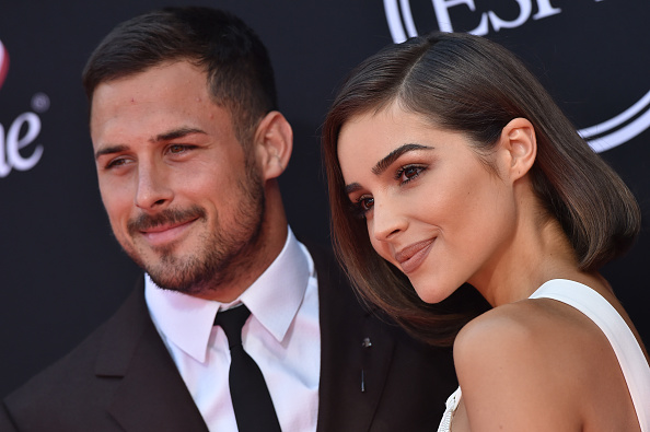 NFL player Danny Amendola and actress Olivia Culpo arrive at the 2017 ESPYS at Microsoft Theater on July 12, 2017 in Los Angeles, California.