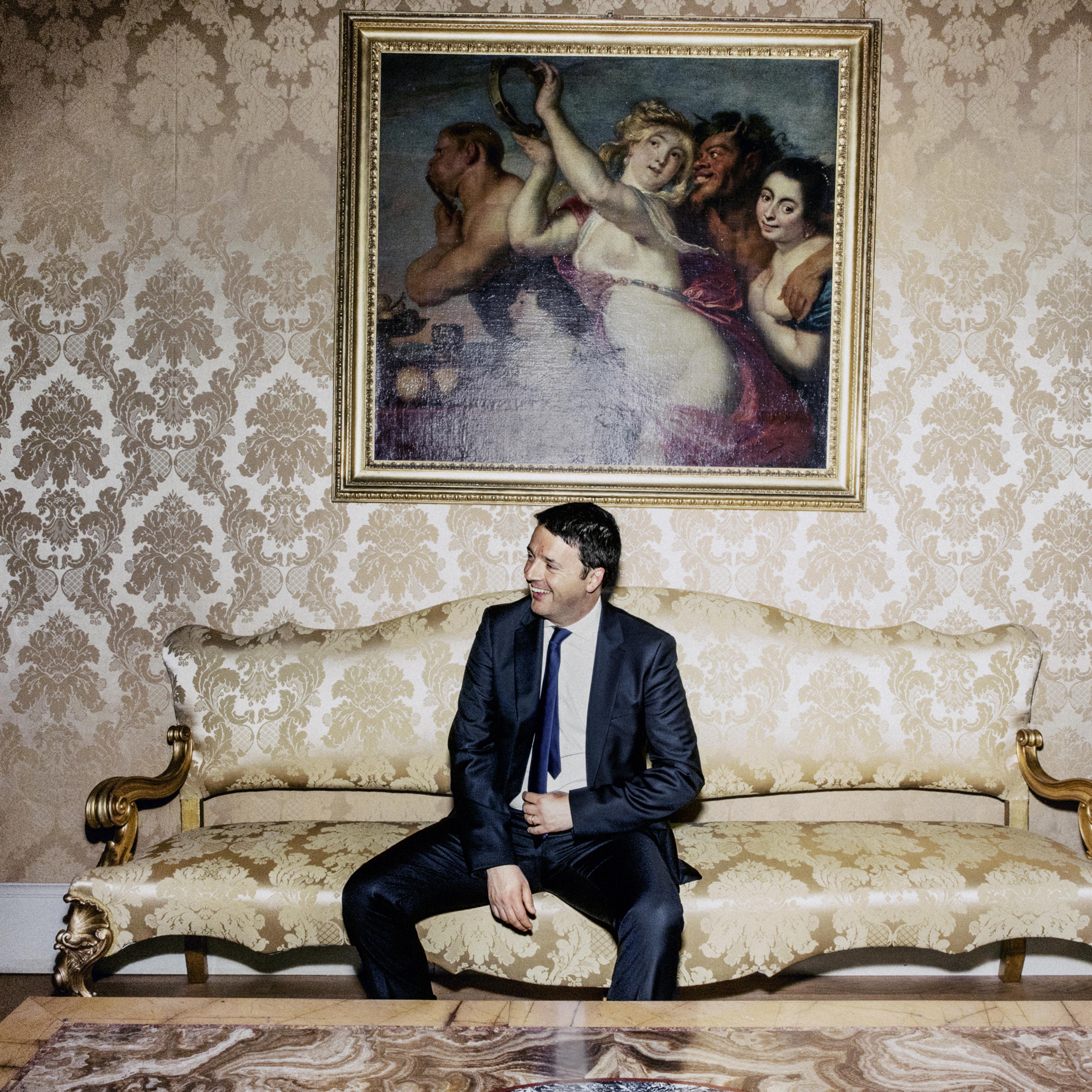 ITALY. Rome, 2014. Italian Prime Minister Matteo Renzi at Palazzo Chigi.