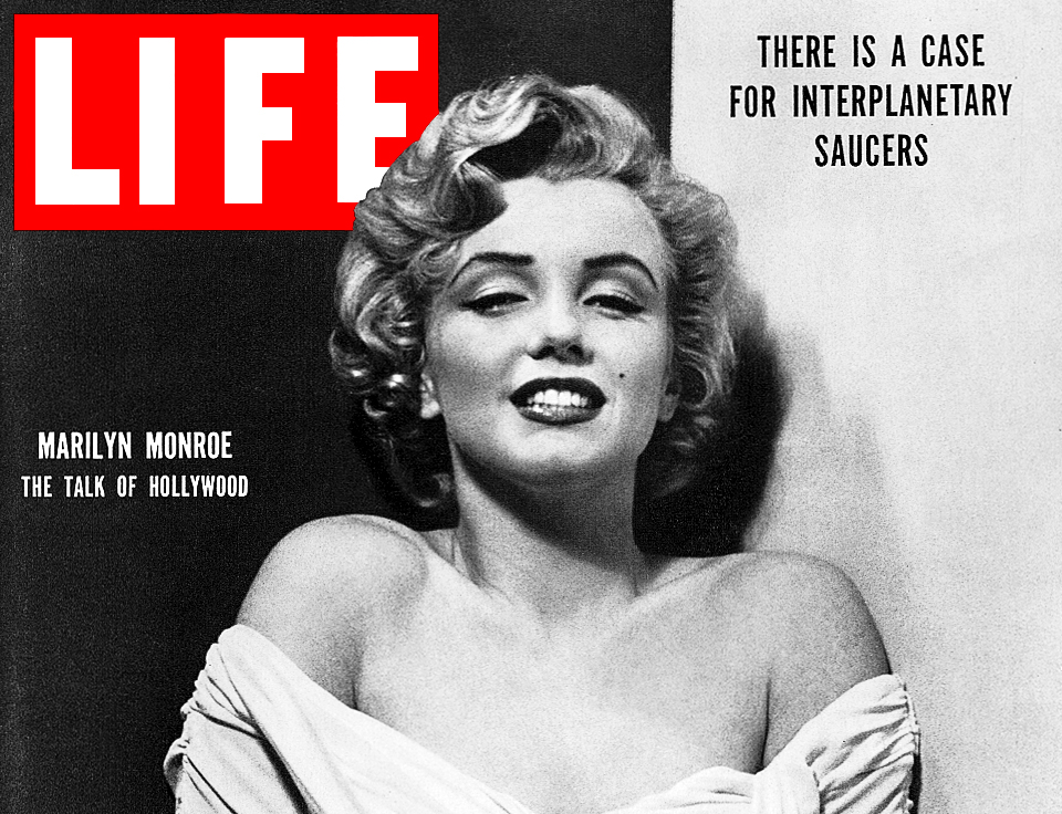 Portrait of Hollywood starlet Marilyn Monroe on cover of LIFE 04-07-1952.