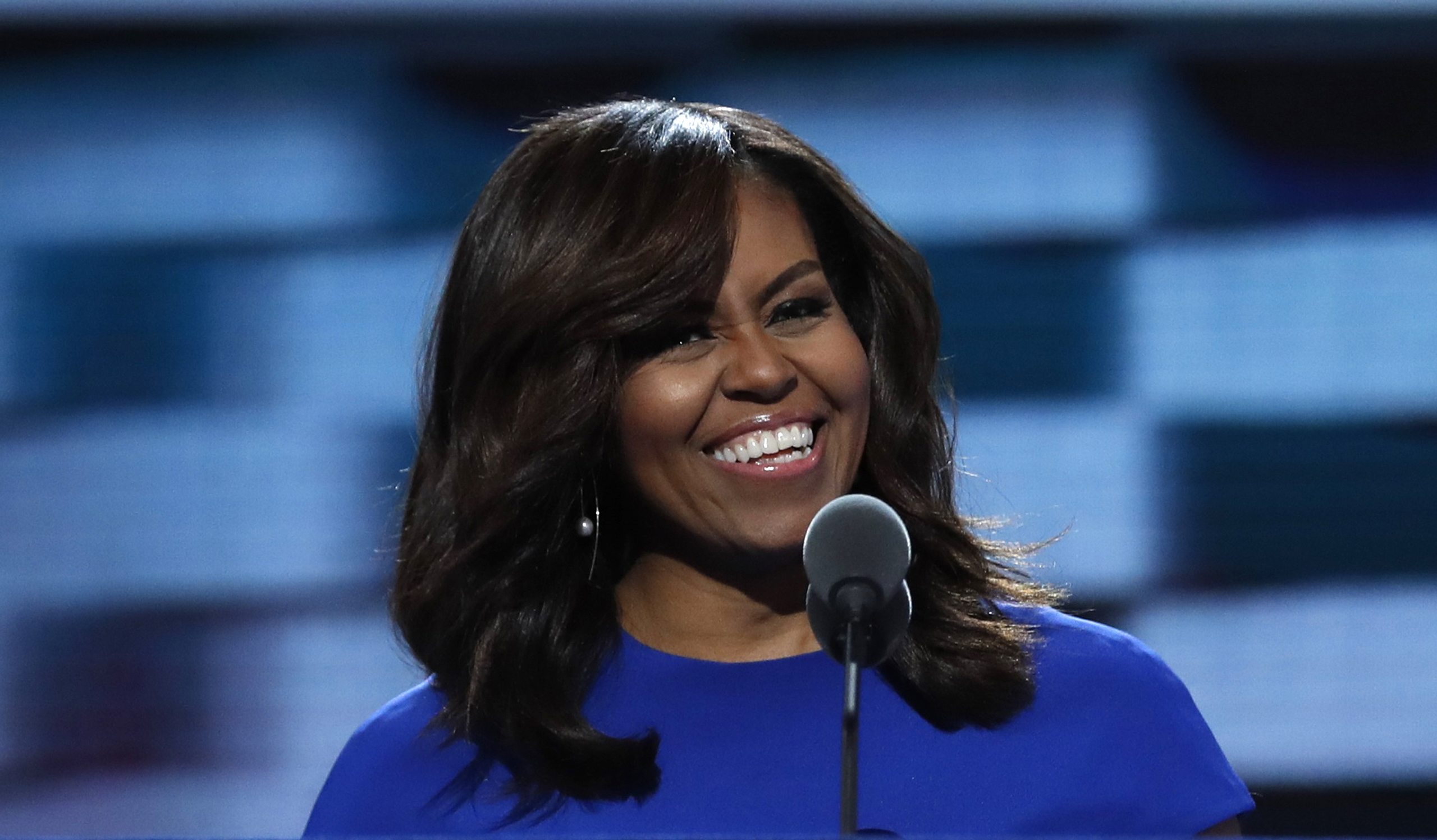 U.S. first lady Michelle Obama speaks during the first session  at the Democratic National Convention in Philadelphia