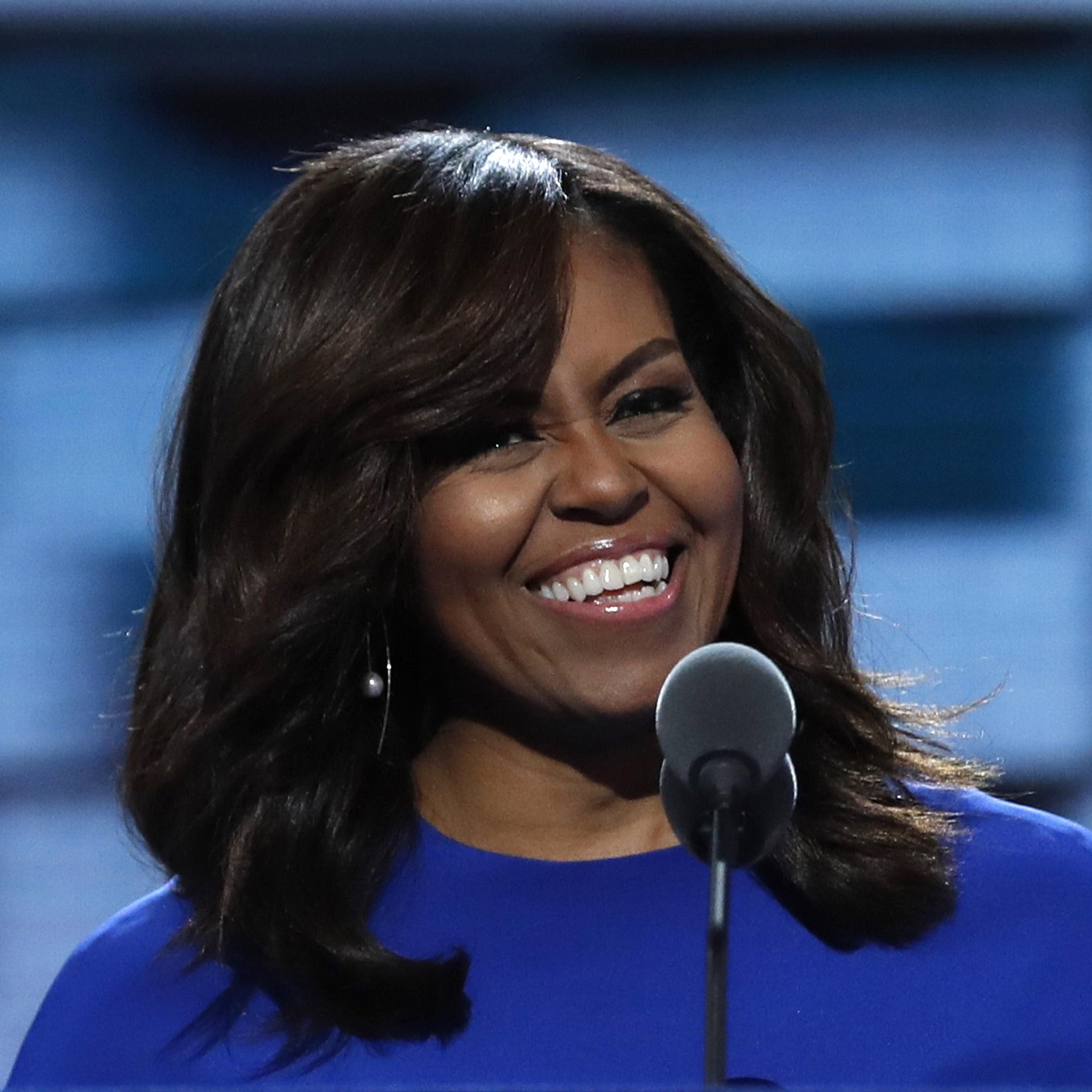 U.S. first lady Michelle Obama speaks during the first session at the Democratic National Convention in Philadelphia