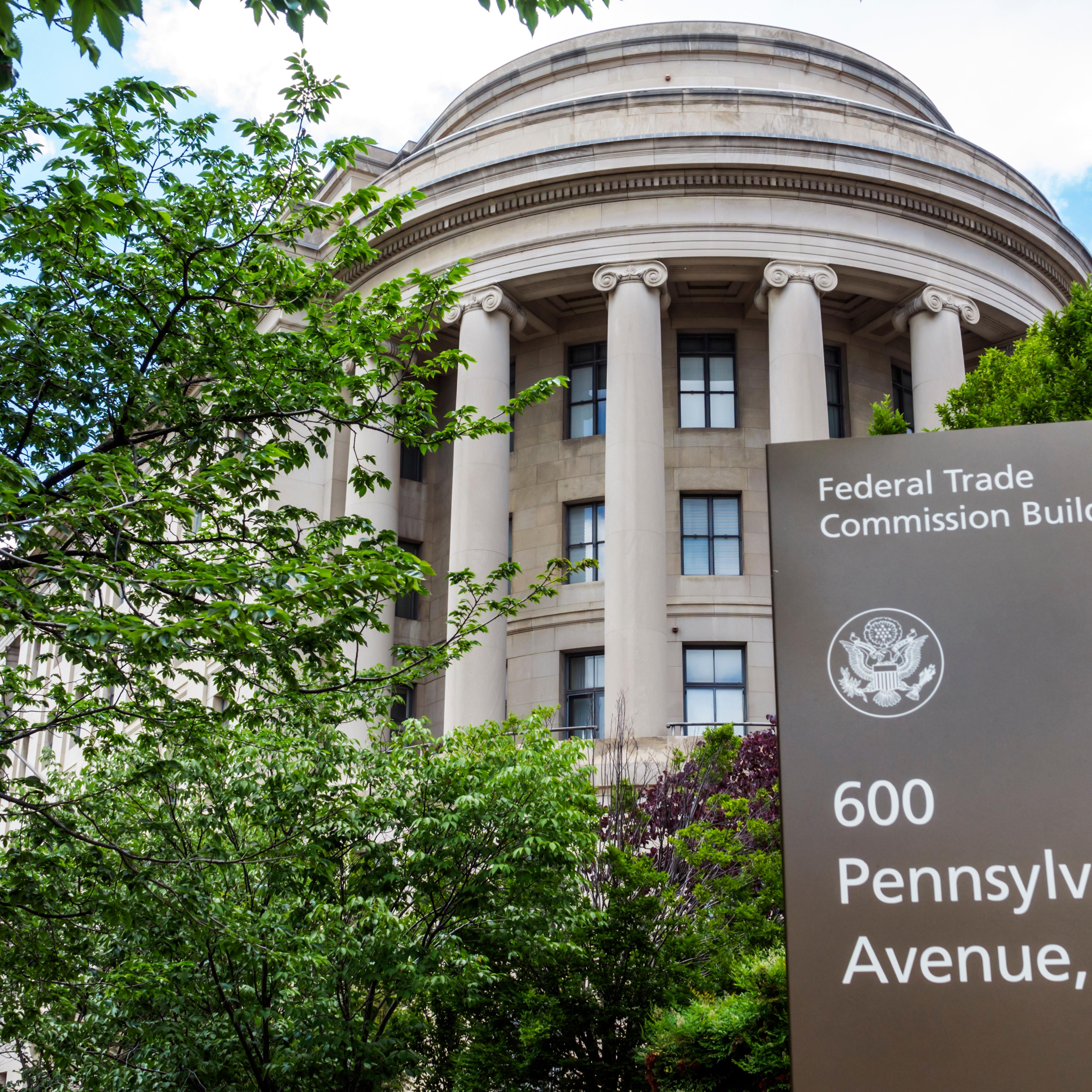 Washington DC, Federal Trade Commission, building exterior and sign