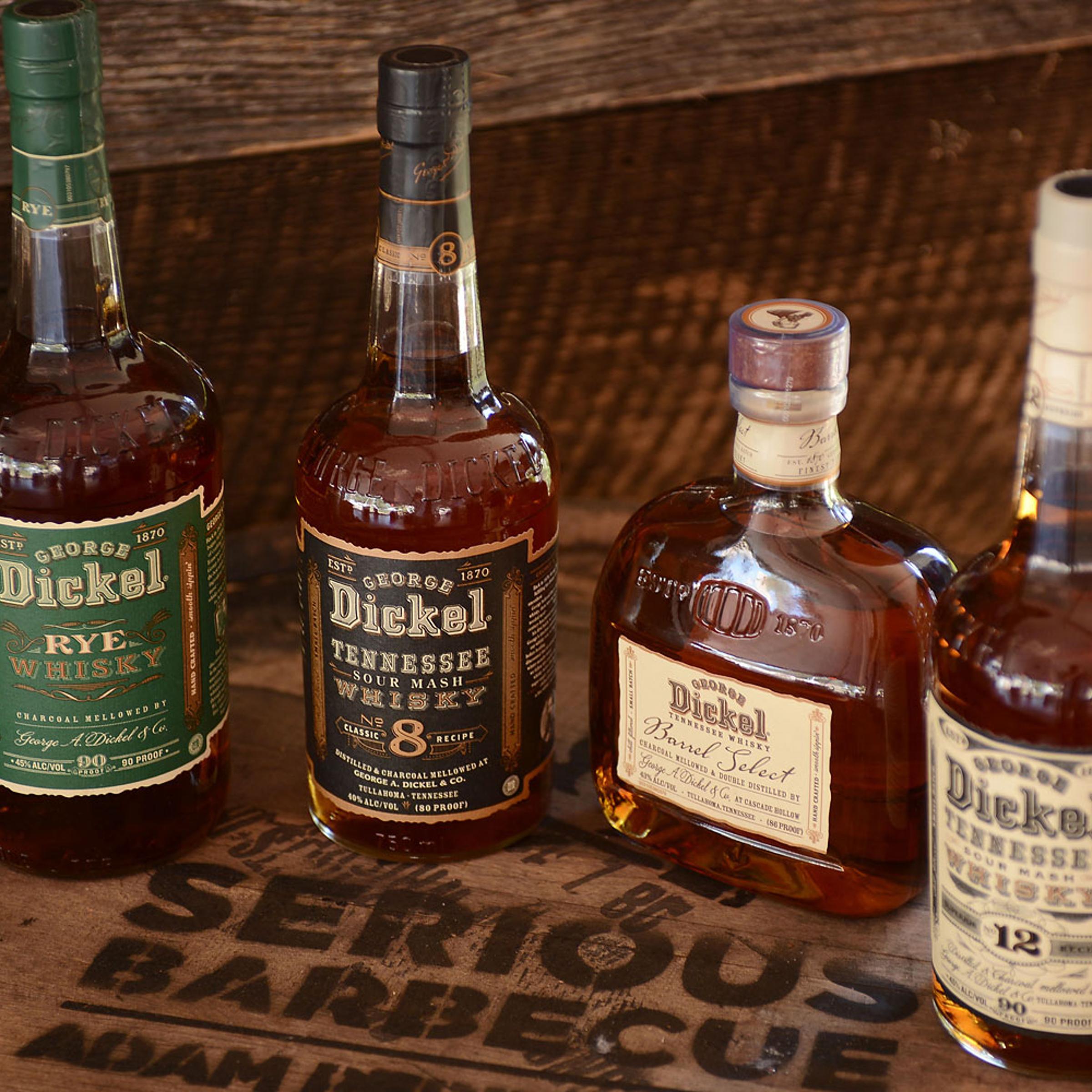 George Dickel Whisky on display at the George Dickel Experience during Meatopia, Nov. 3, 2013, in San Antonio.