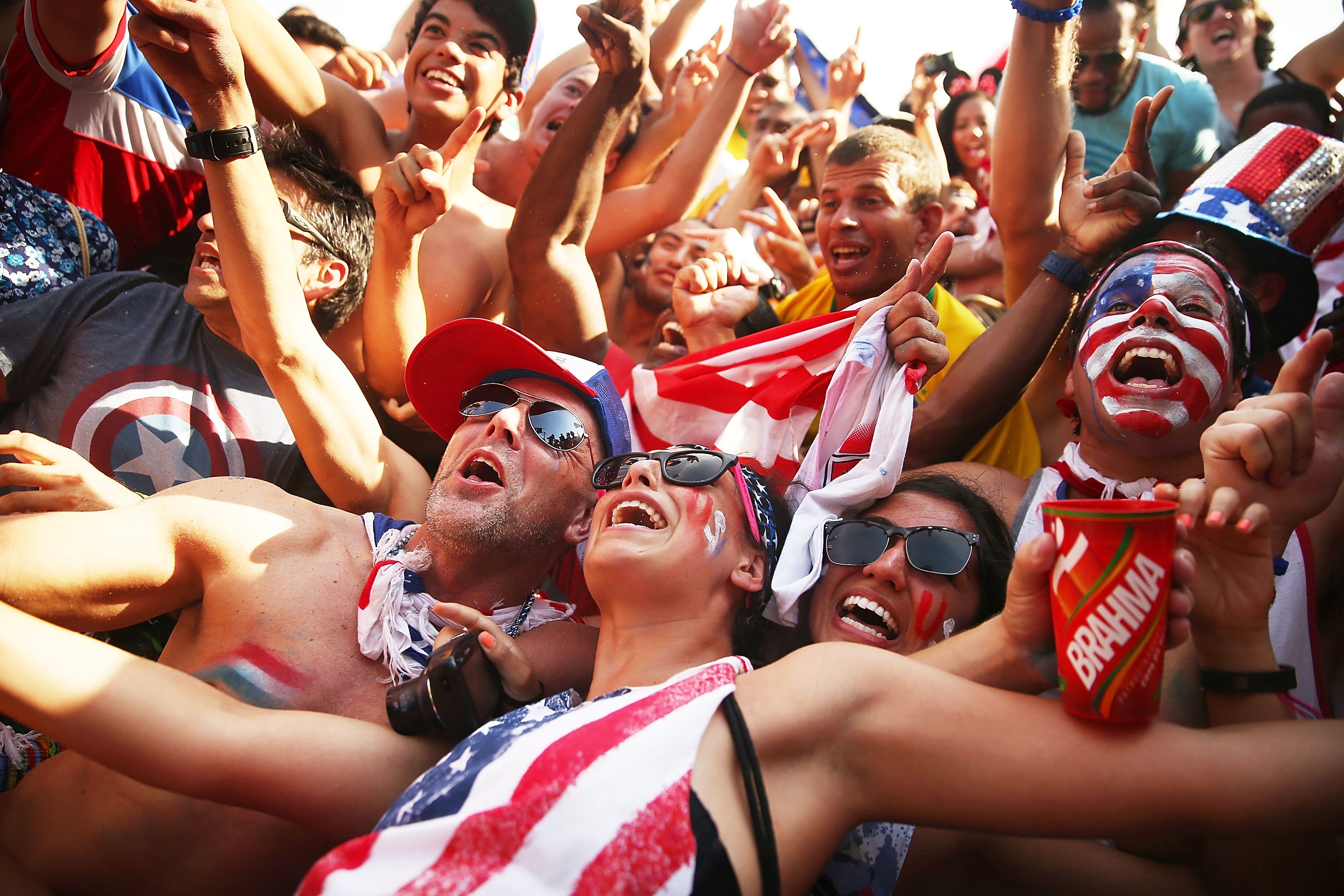 World Cup Fans Gather To Watch Matches In Rio