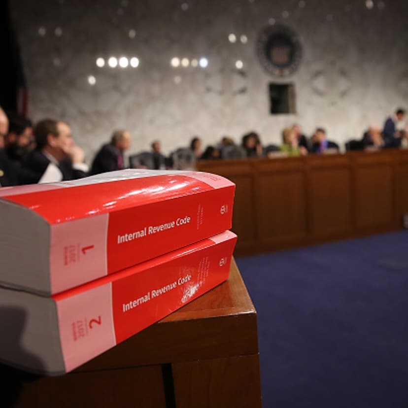 Members of the Senate Finance Committee participate in a markup of the Republican tax reform proposal November 14, 2017 in Washington, DC.