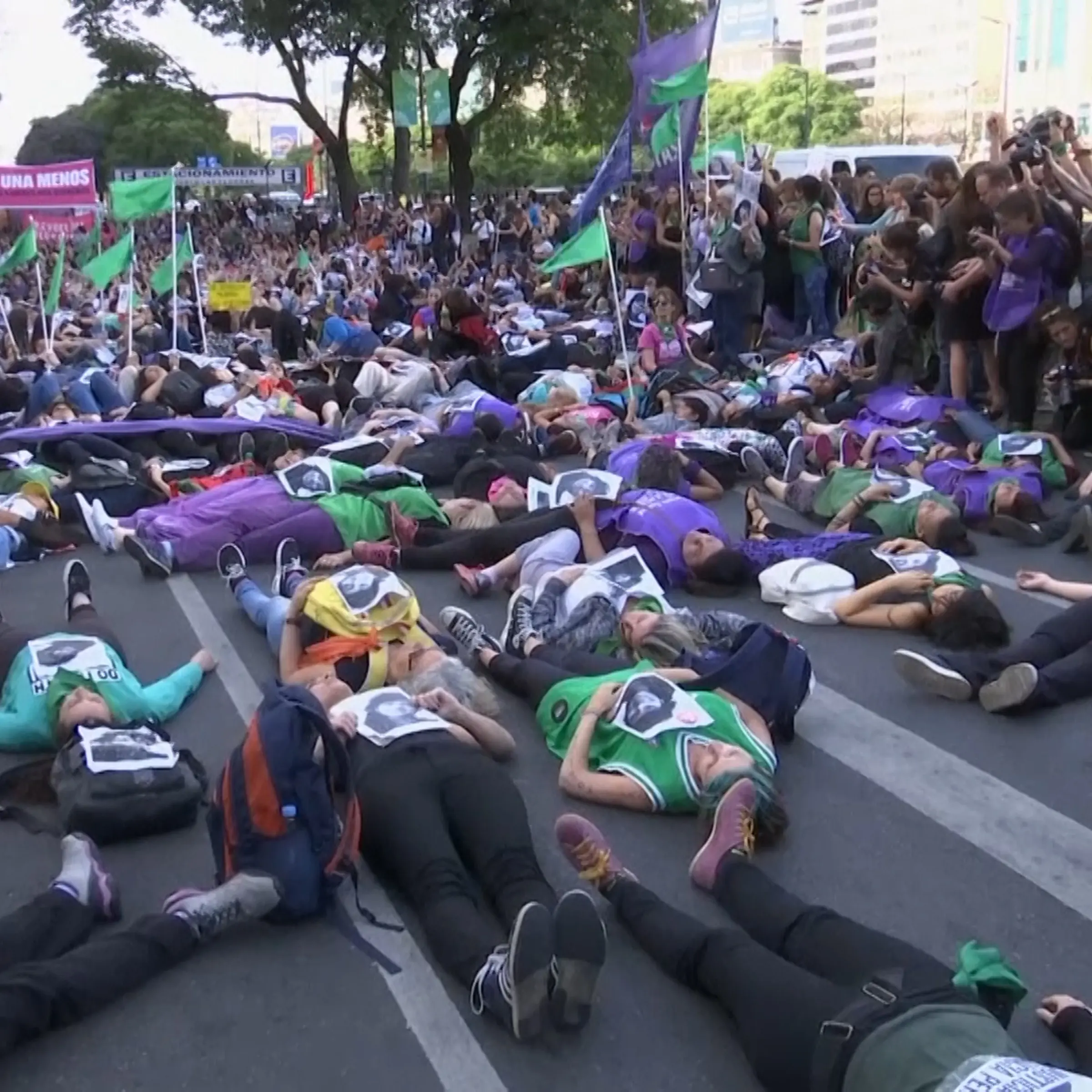 Thousands turned out on Wednesday to join feminist groups and labour unions protesting a court ruling that acquitted two men accused of sexually abusing and killing a 16-year-old girl.