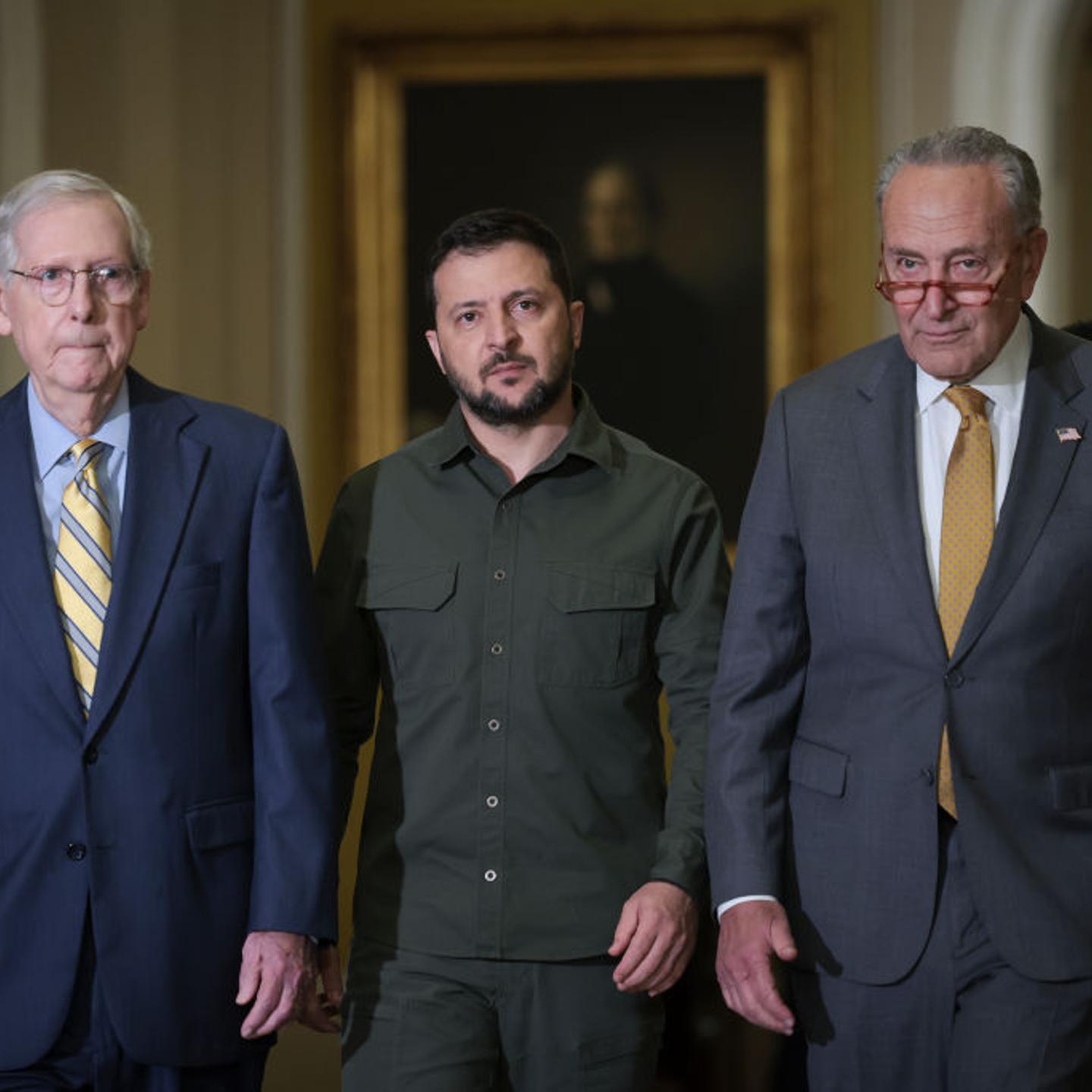 Ukrainian President Volodymyr Zelensky Meets With U.S. Lawmakers On Capitol Hill