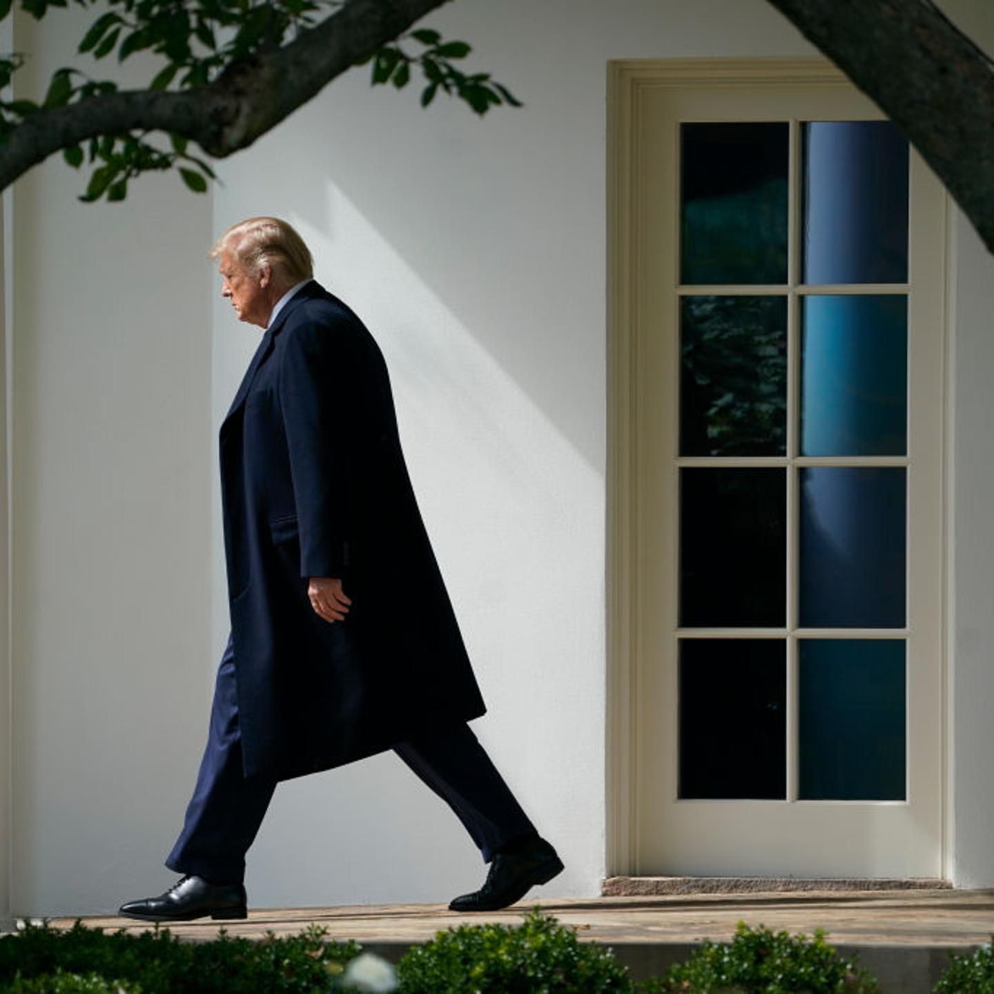 President Trump Departs White House For New Jersey