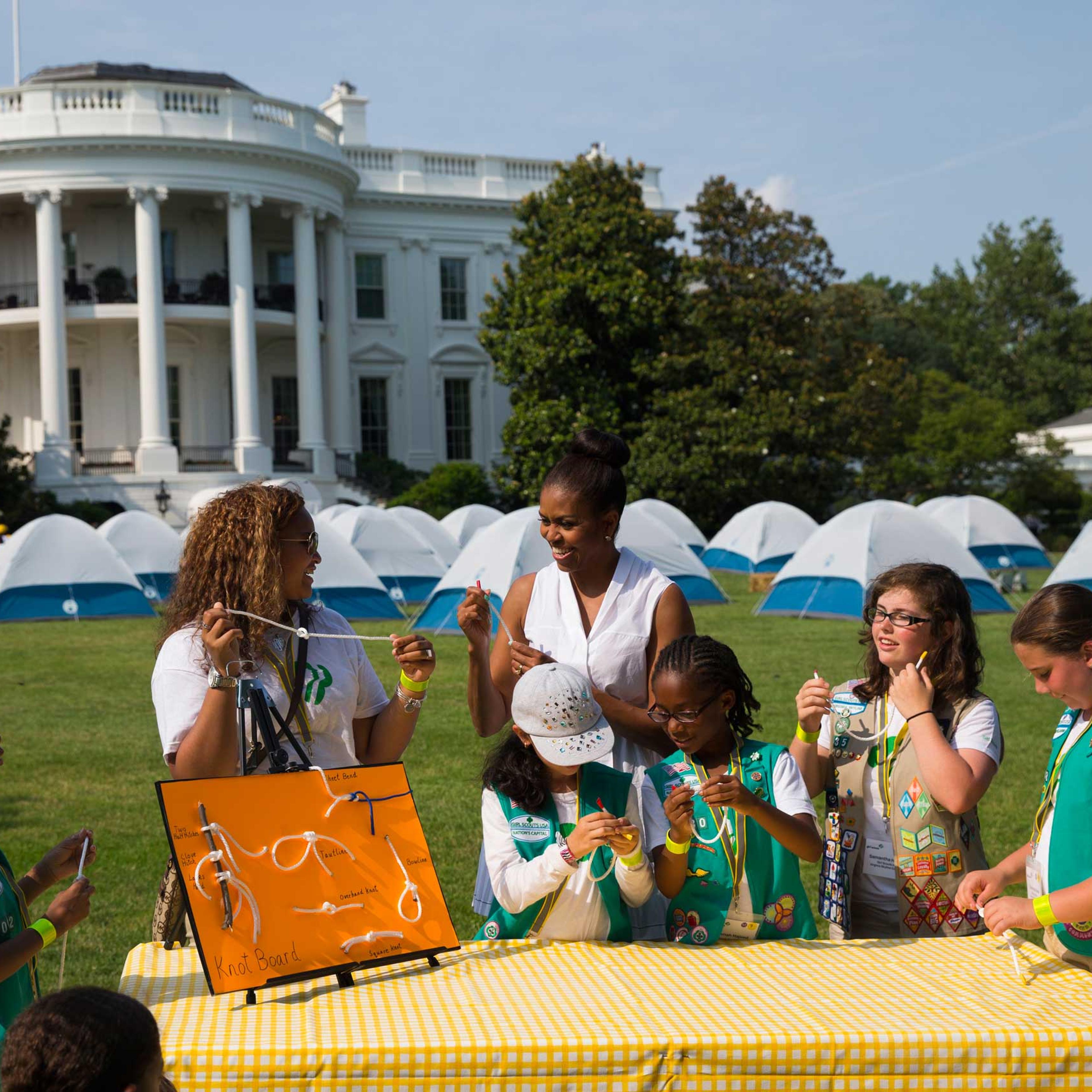 Michelle Obama Girl Scouts White House