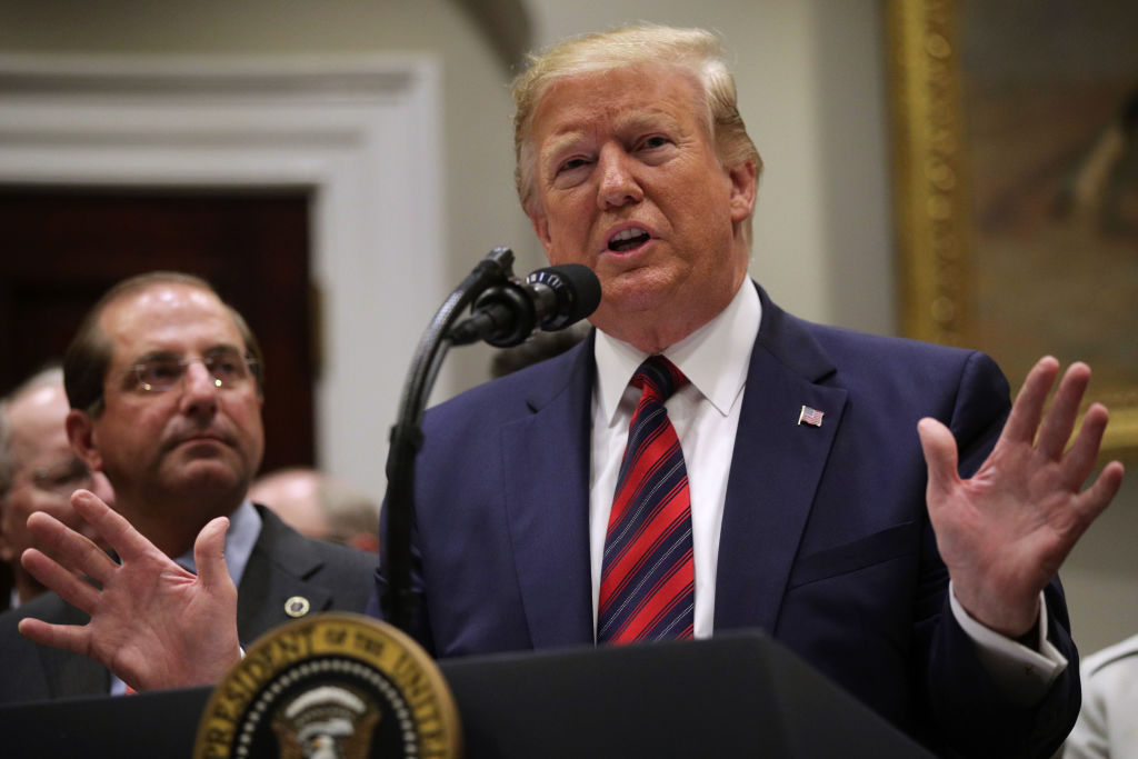 President Trump said that the U.S. buy domestic farm products in an effort to offset lost demand from China trade tensions.