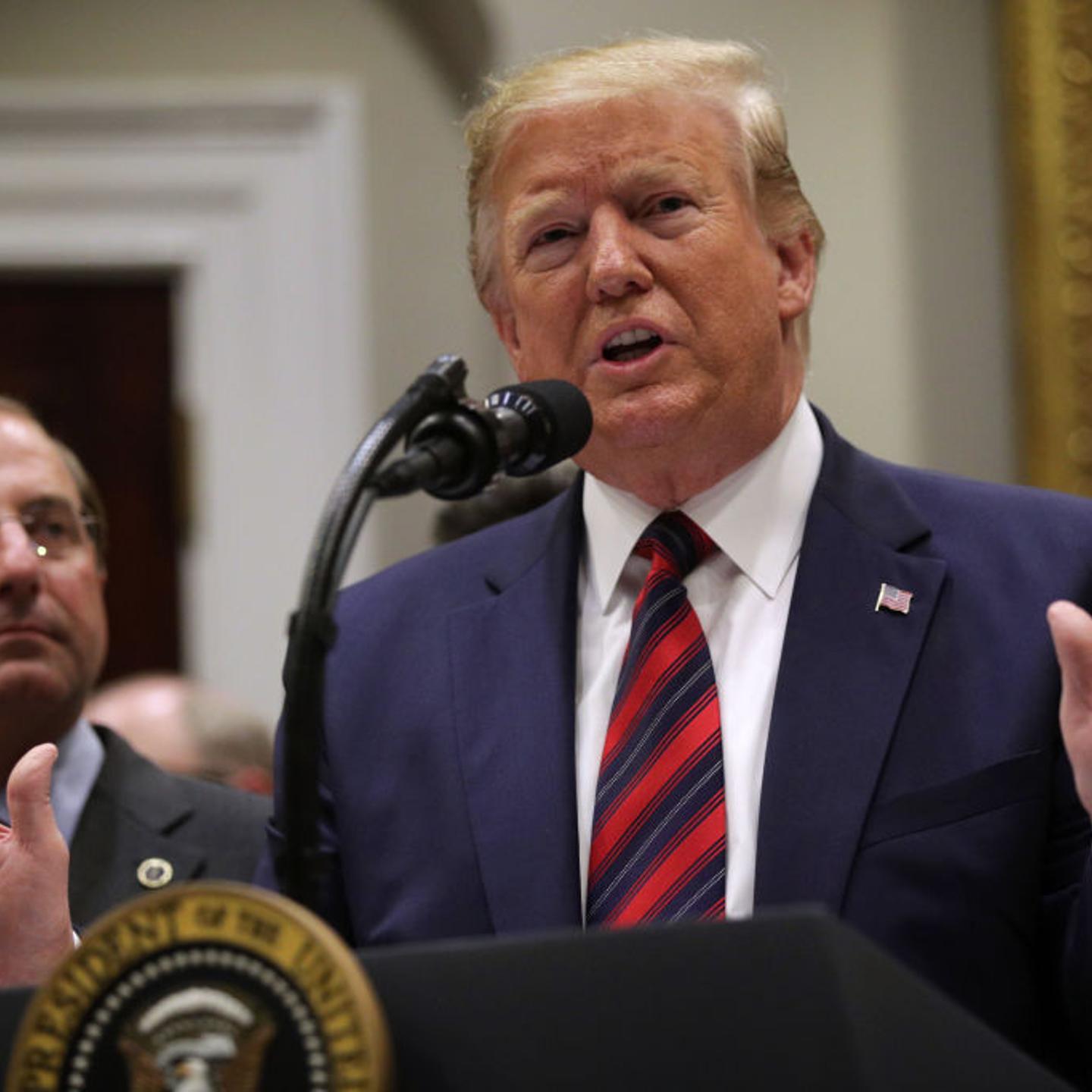 President Trump said that the U.S. buy domestic farm products in an effort to offset lost demand from China trade tensions.