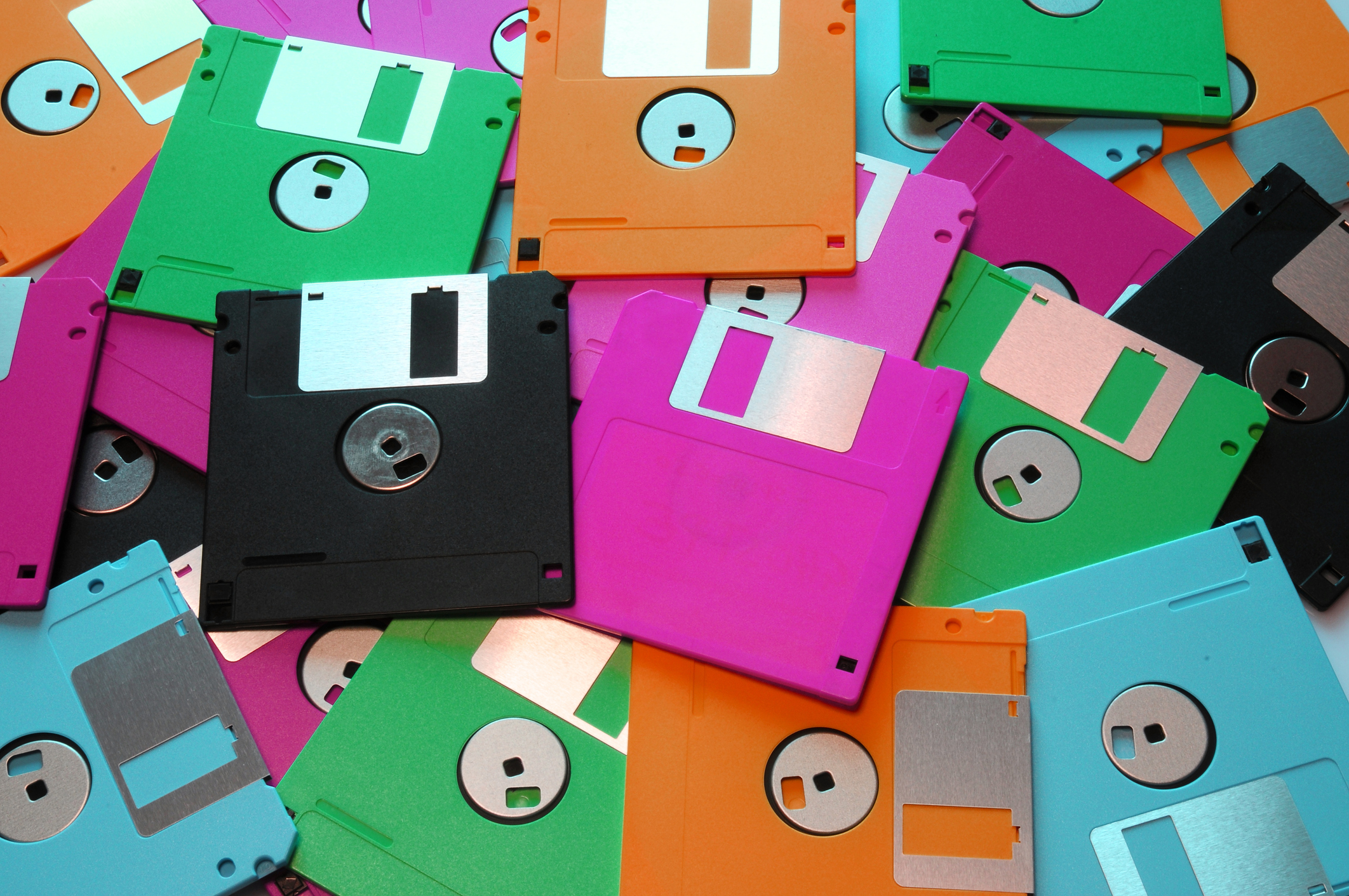 Full Frame Shot Of Colorful Computer Equipment