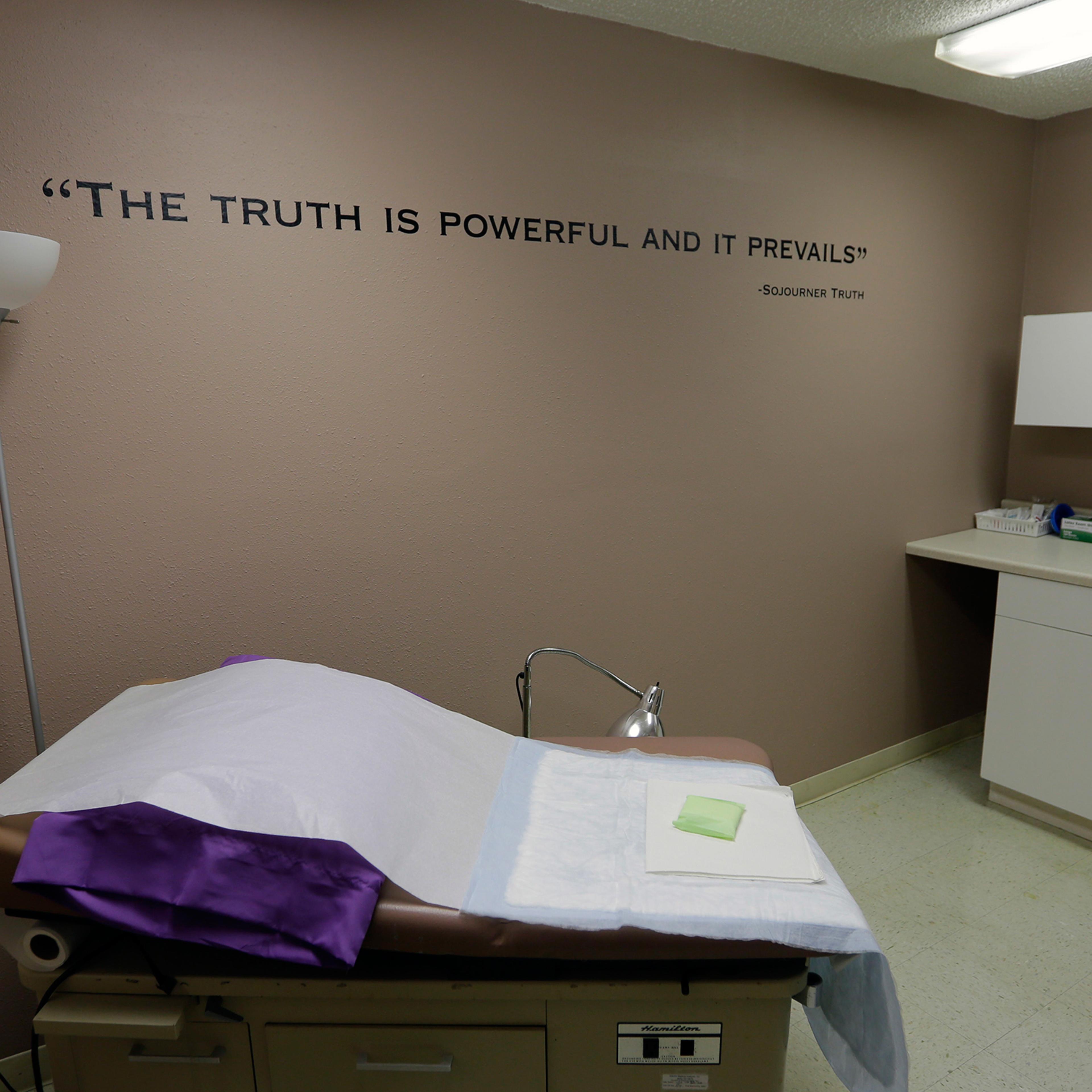 A room formally used as an examination room for abortions is seen at Choice Clinic, formerly Whole Woman's Health Clinic, in Austin on June 27, 2016.