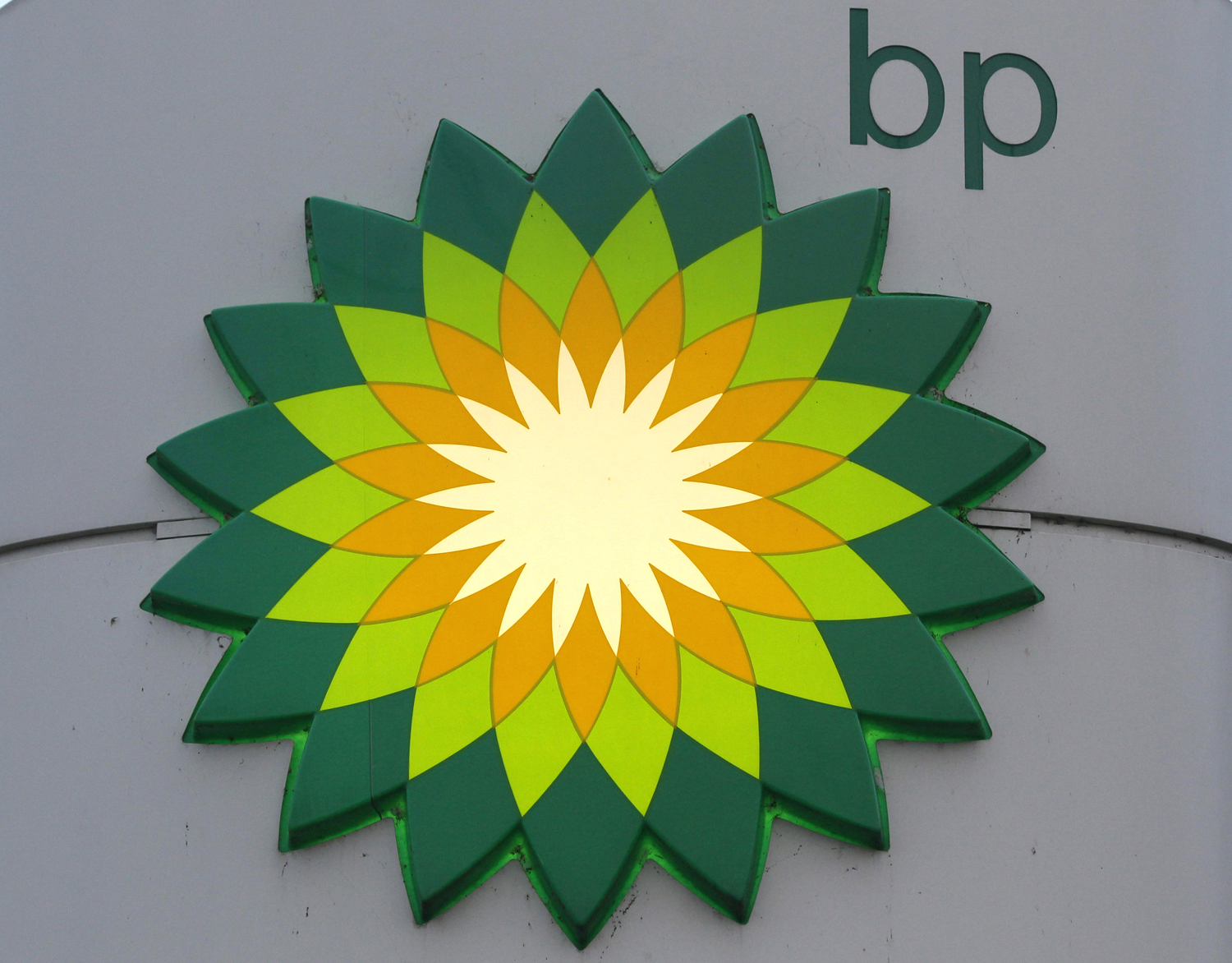 BP logo is seen at a fuel station of British oil company BP in St. Petersburg