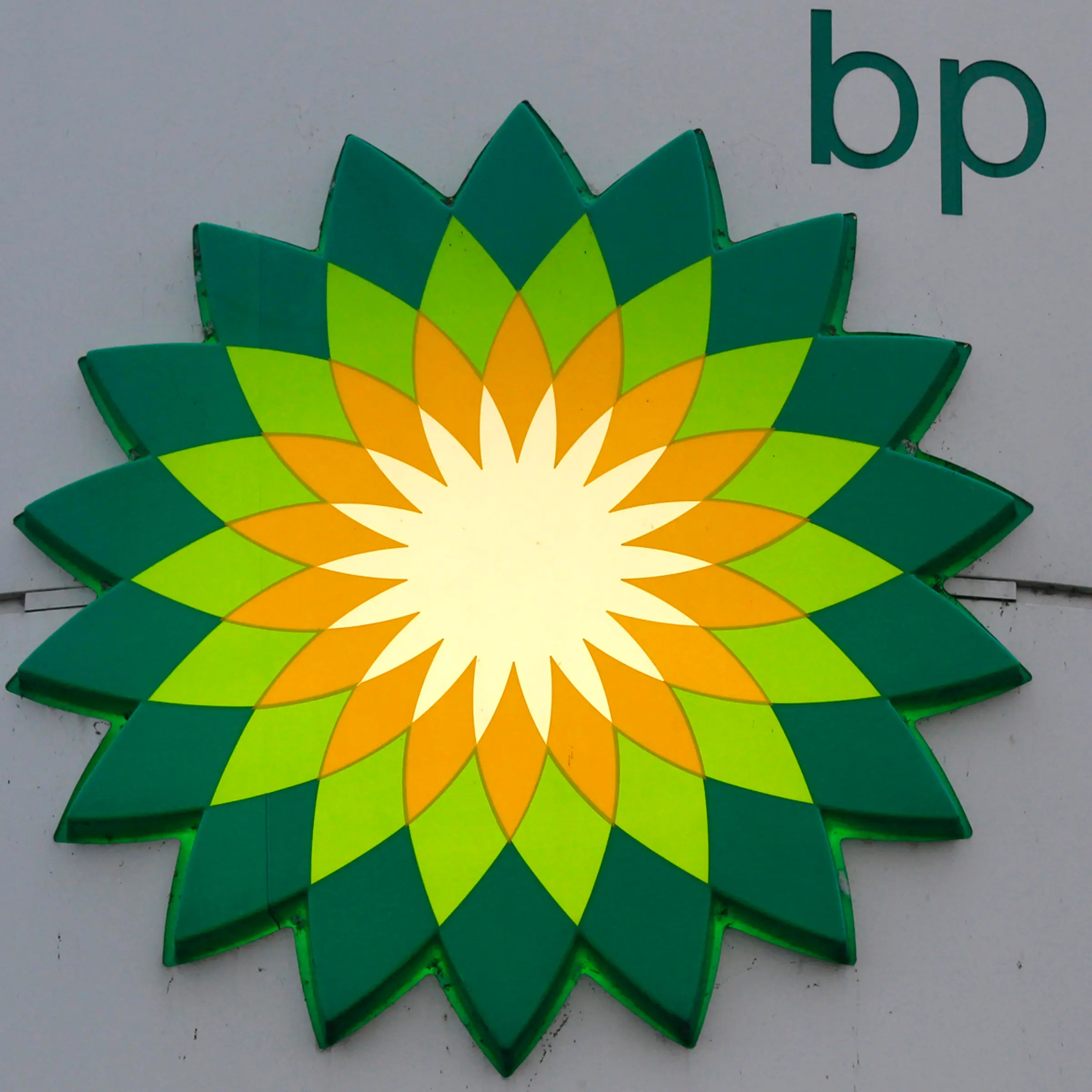 BP logo is seen at a fuel station of British oil company BP in St. Petersburg