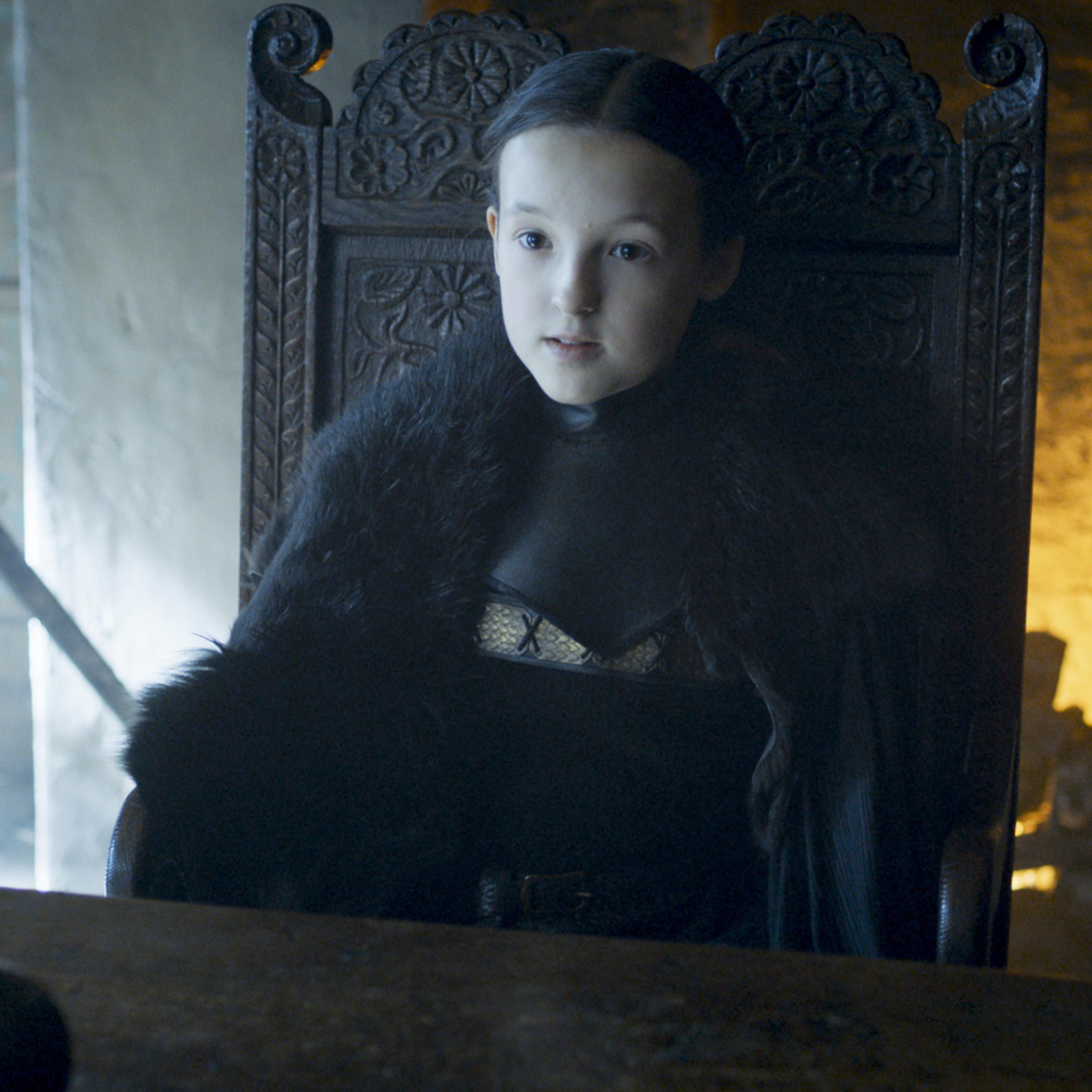 Bella Ramsay as Lyanna Mormont in Game of Thrones