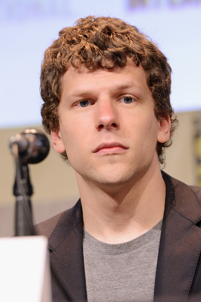 Jesse Eisenberg at the Warner Bros. 'Batman v Superman: Dawn of Justice' presentation during Comic-Con International 2015 in San Diego on July 11, 2015.