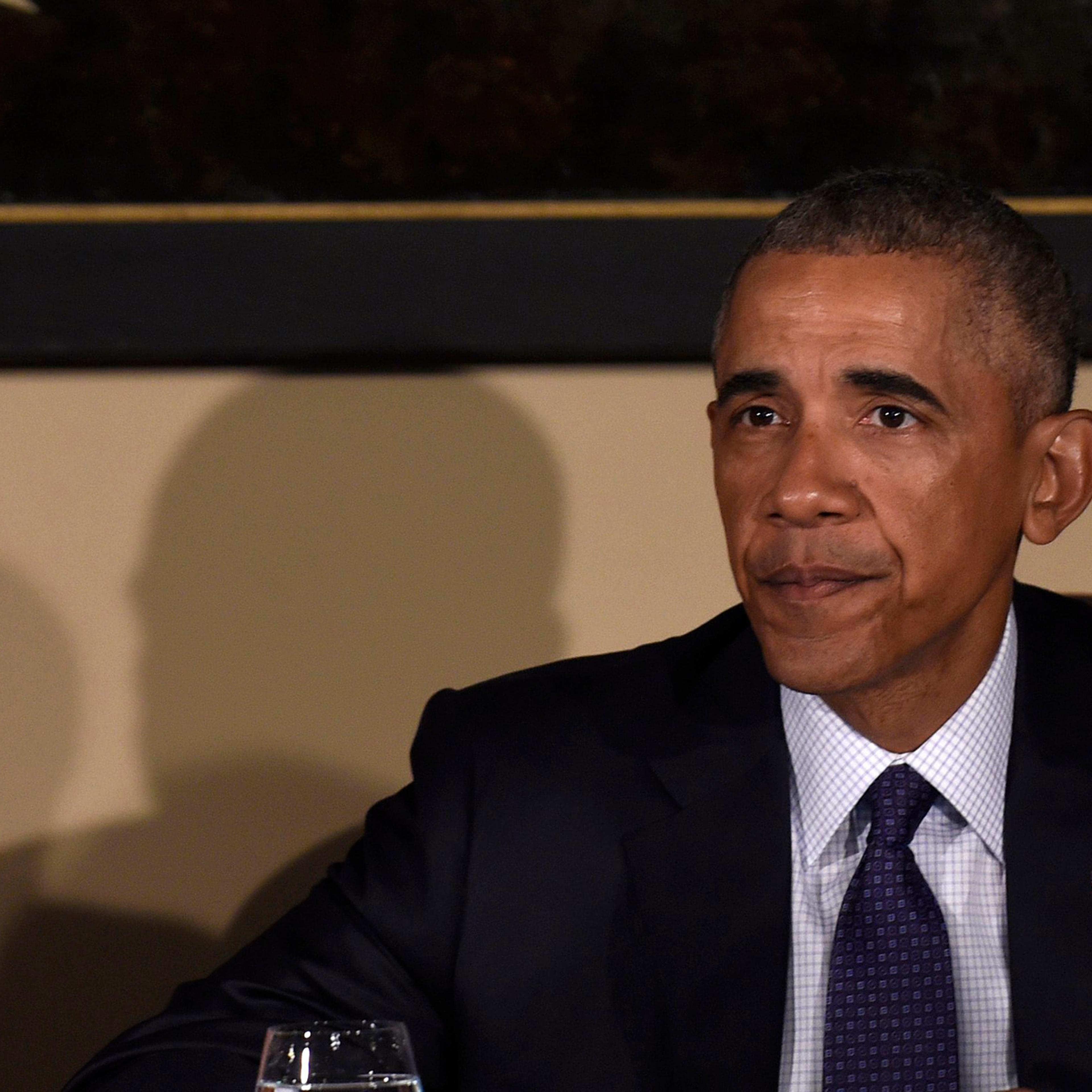 President Barack Obama convenes his National Security Council at the Treasury Department in Washington D.C. on June 14, 2016.