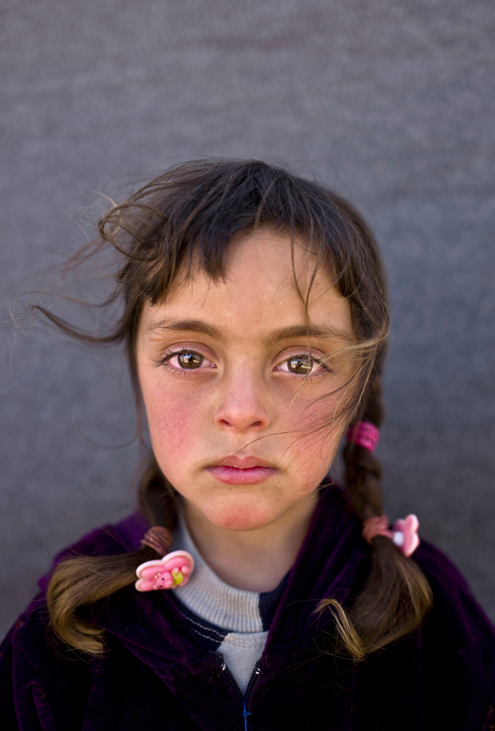 Zahra Mahmoud, a Syrian refugee, at an informal settlement on the outskirts of Mafraq, Jordan, on March 11, 2016.