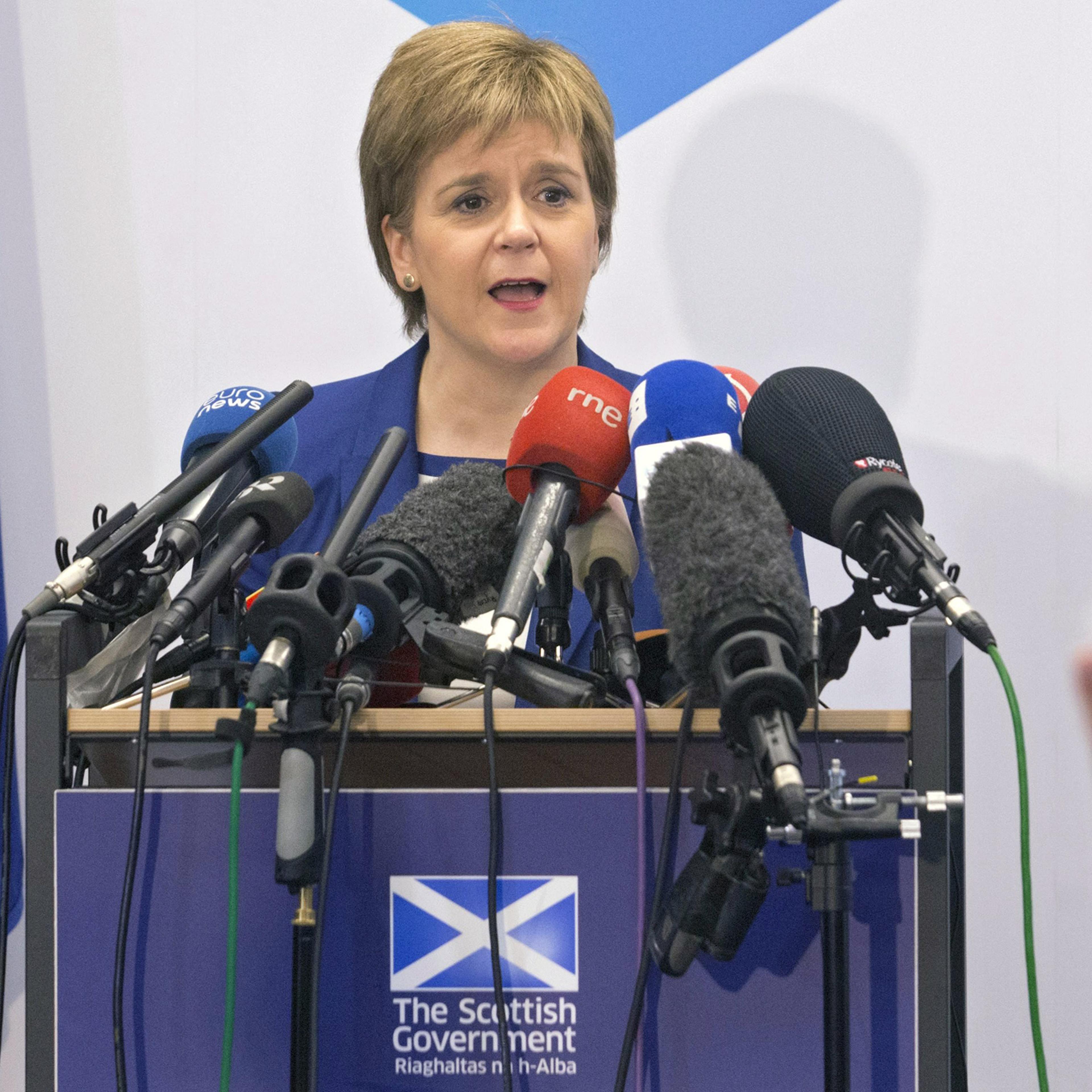 Scotland's First Minister Nicola Sturgeon holds a news conference at the Scotland House on her visit in Brussels, Belgium, June 29, 2016.