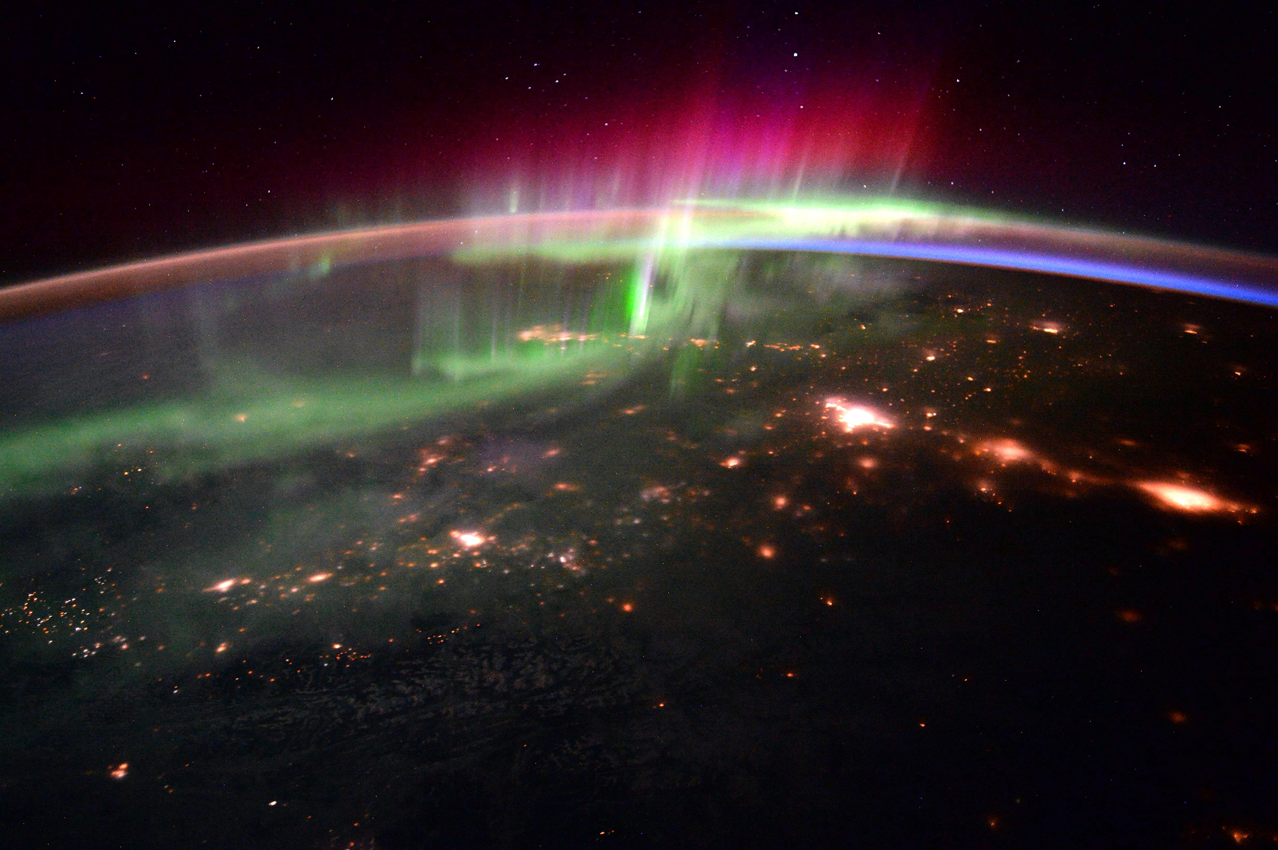 An aurora over northern Canada, Jan, 20, 2016.