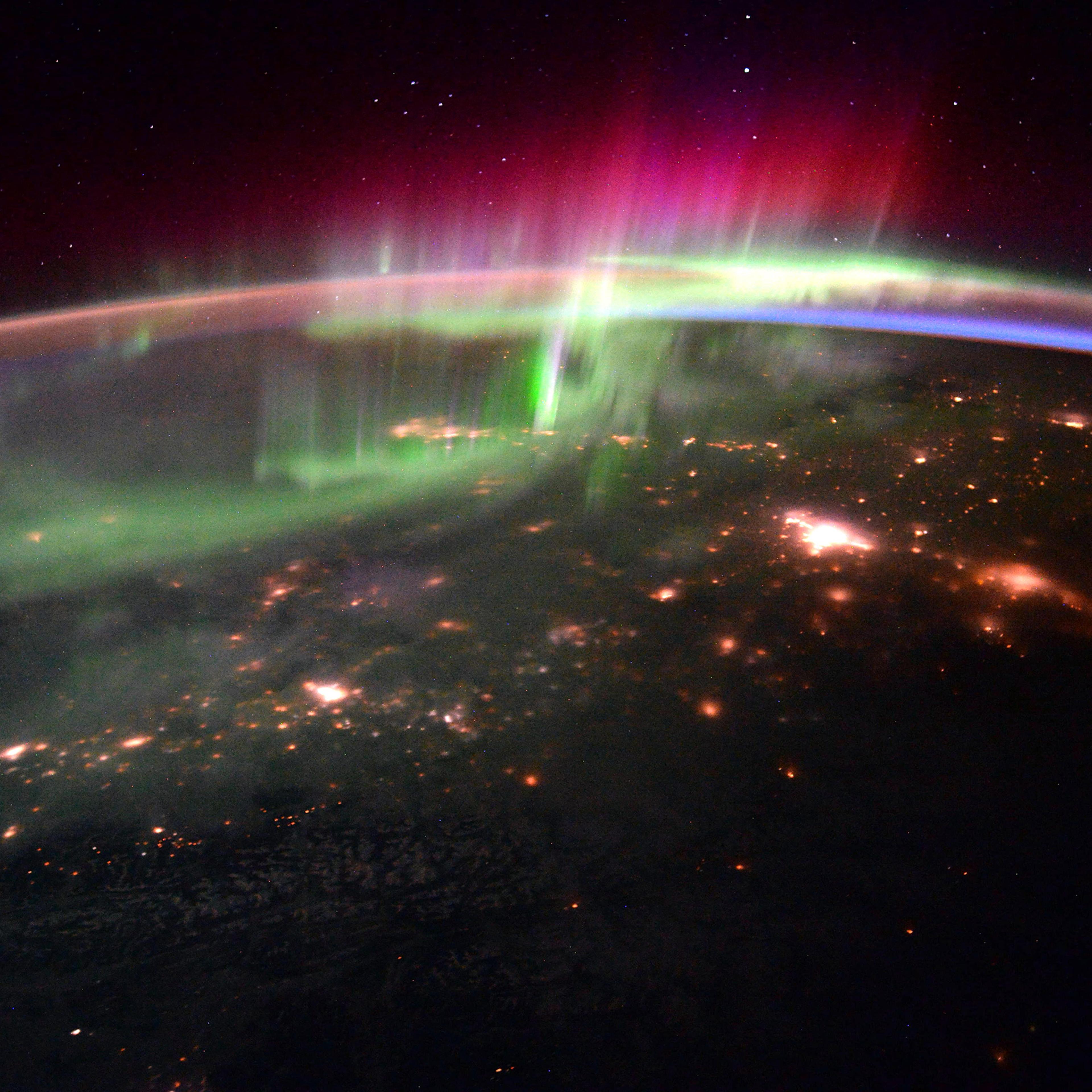 An aurora over northern Canada, Jan, 20, 2016.