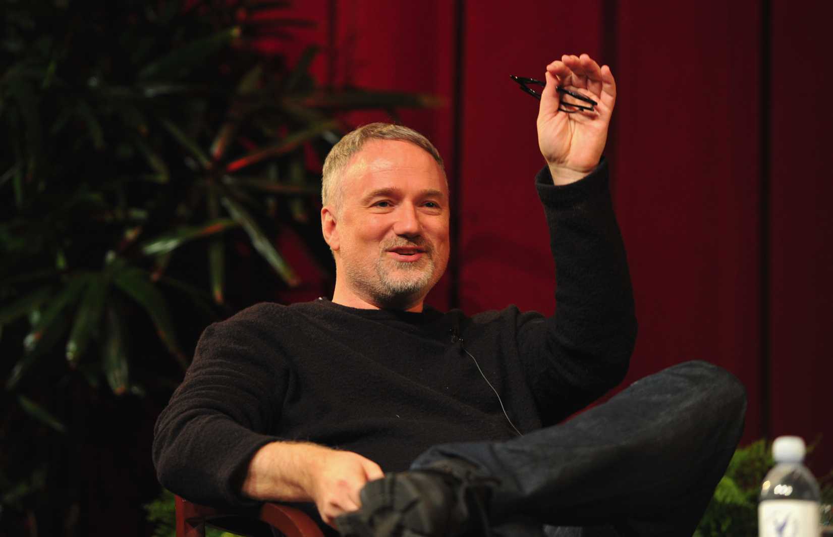 Director David Fincher speaks onstage at the 63rd Annual Directors Guild Of America Awards Feature Film Symposium held at the DGA on January 28, 2012 in Hollywood, California.