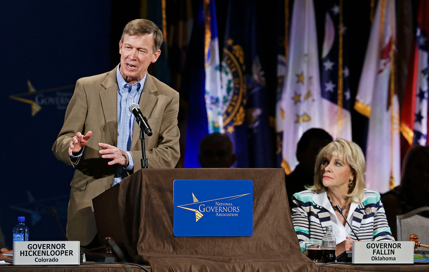 John Hickenlooper, Mary Fallin