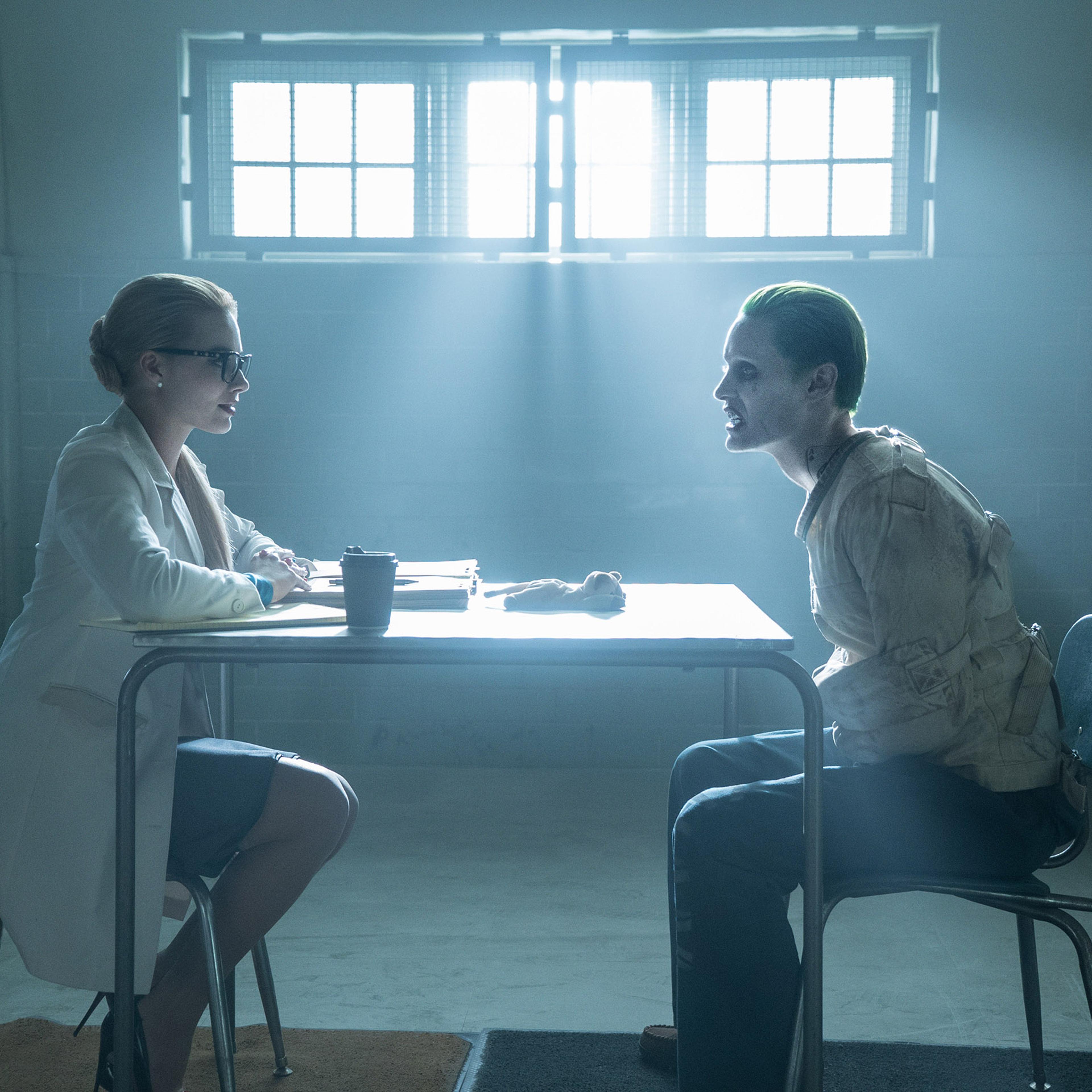 Margot Robbie and Jared Leto in Suicide Squad