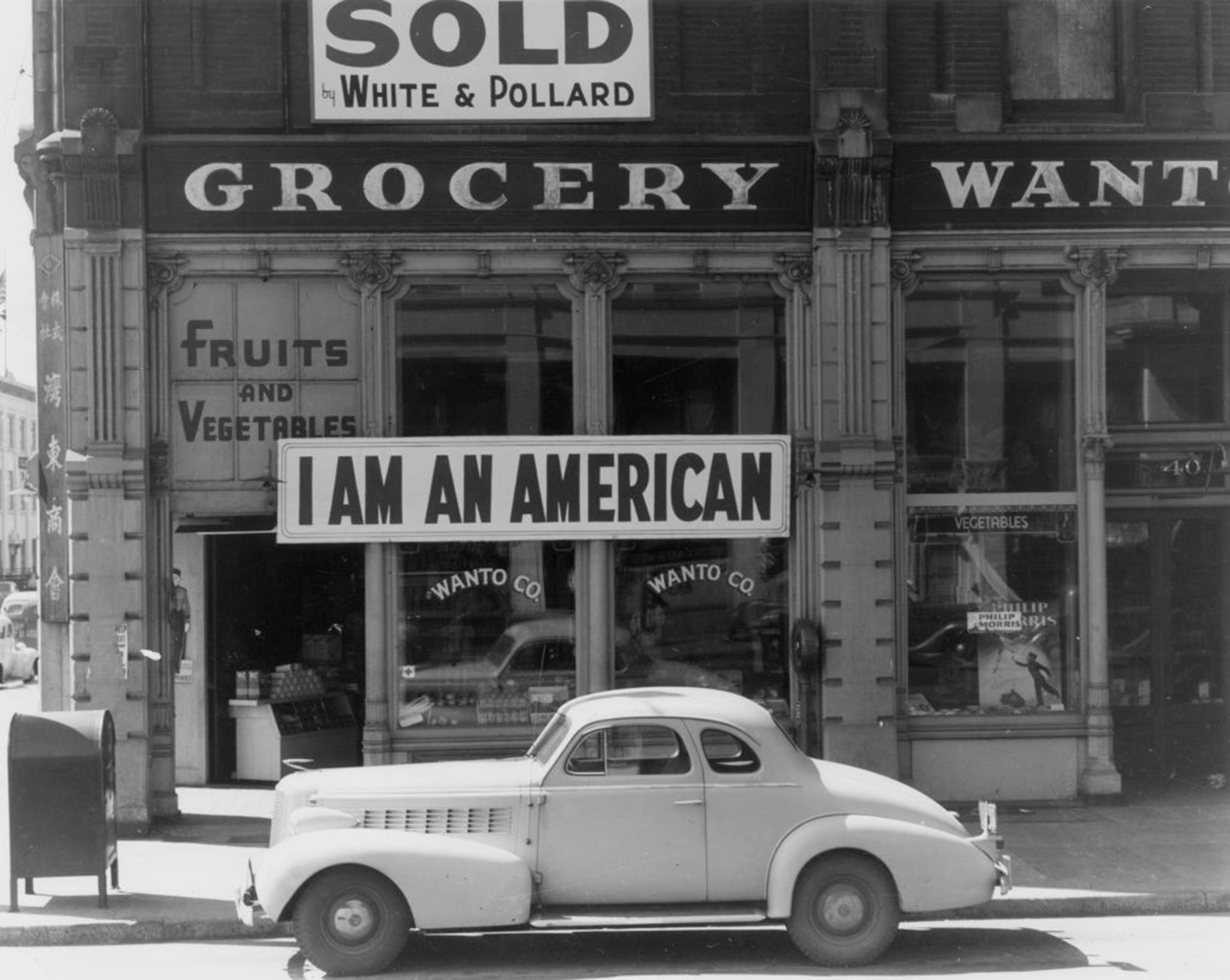 The day after Pearl Harbor, and following evacuation orders for Japanese living in America, the owner of this shop in Oakland, California, who was a University of California graduate of Japanese descent, put this notice across his shop front on Dec. 8, 1941.