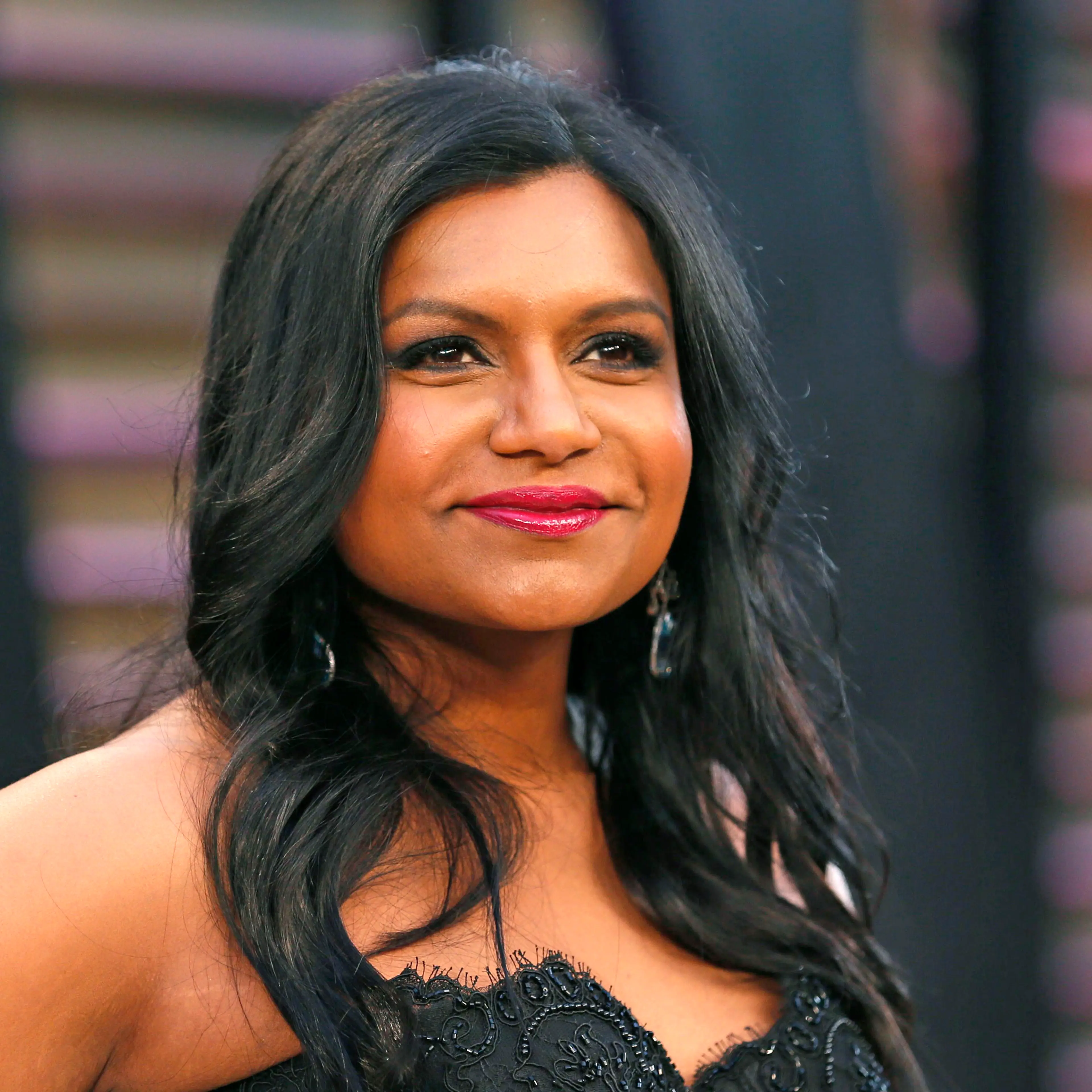 Mindy Kaling arrives at the 2014 Vanity Fair Oscars Party in West Hollywood, Calif., on March 2, 2014.