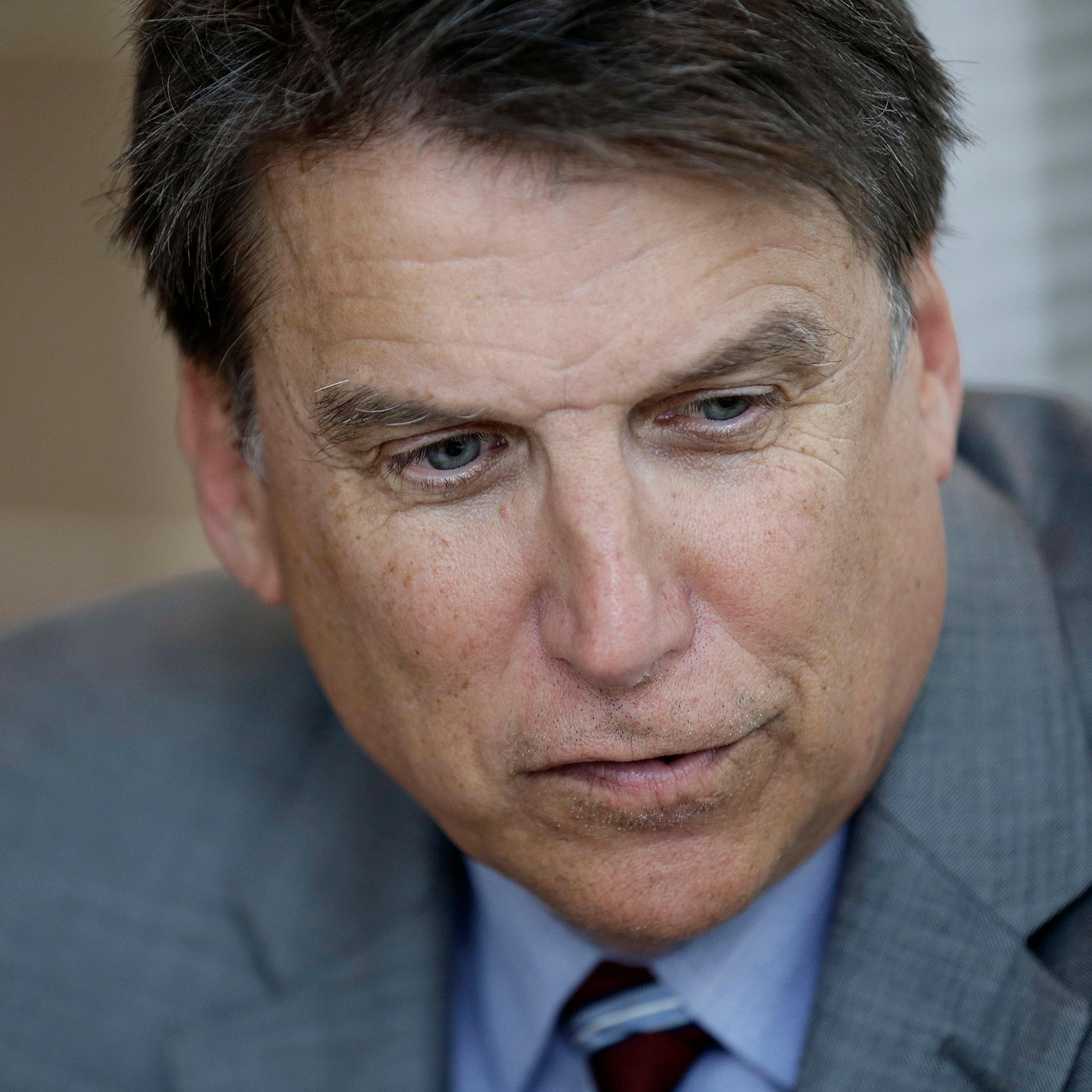 North Carolina Gov. Pat McCrory makes remarks during an interview at the Governor's mansion in Raleigh, N.C., on April 12, 2016.