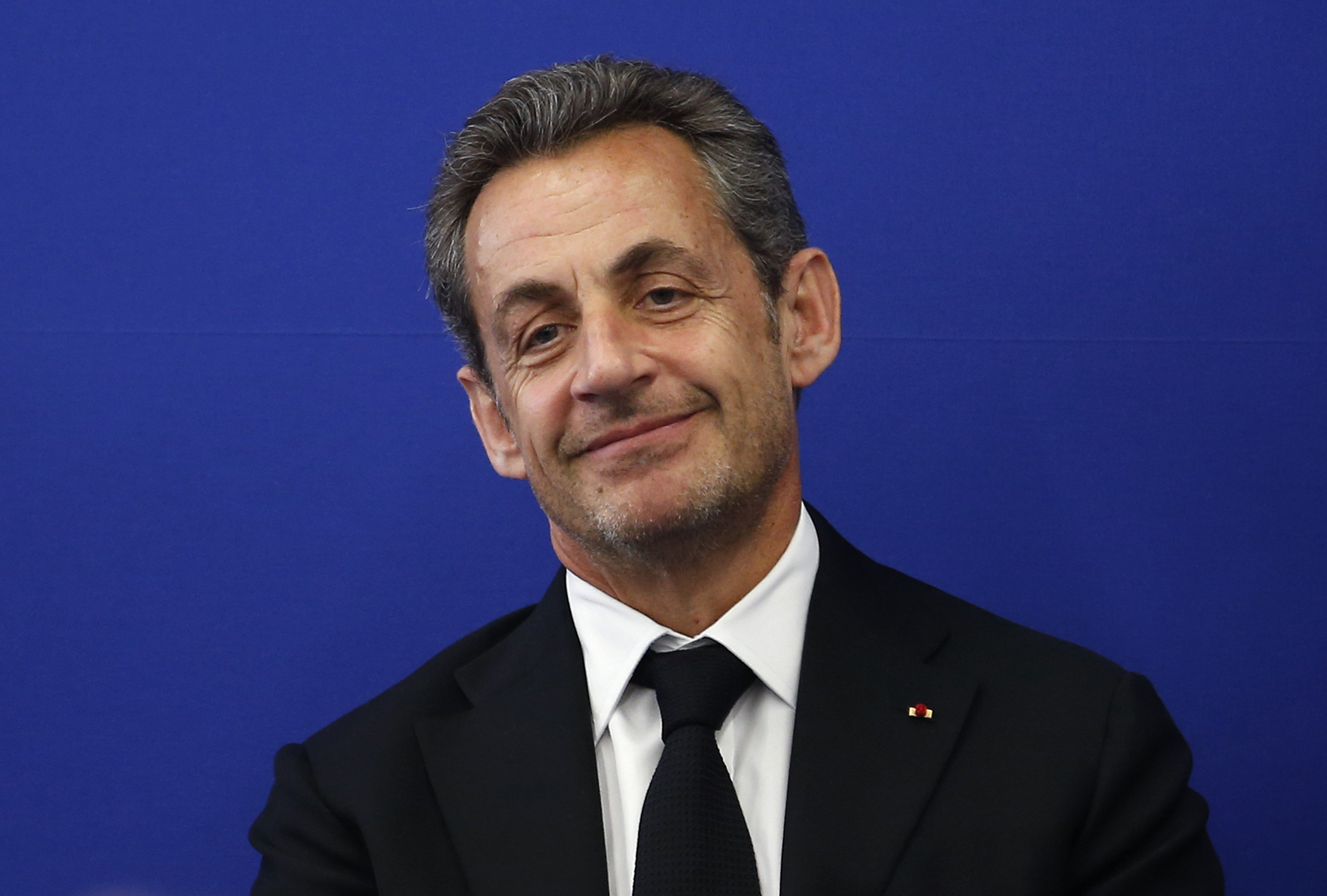 Former French President Nicolas Sarkozy attends the inauguration of the Institut Claude Pompidou in Nice in March 2014.