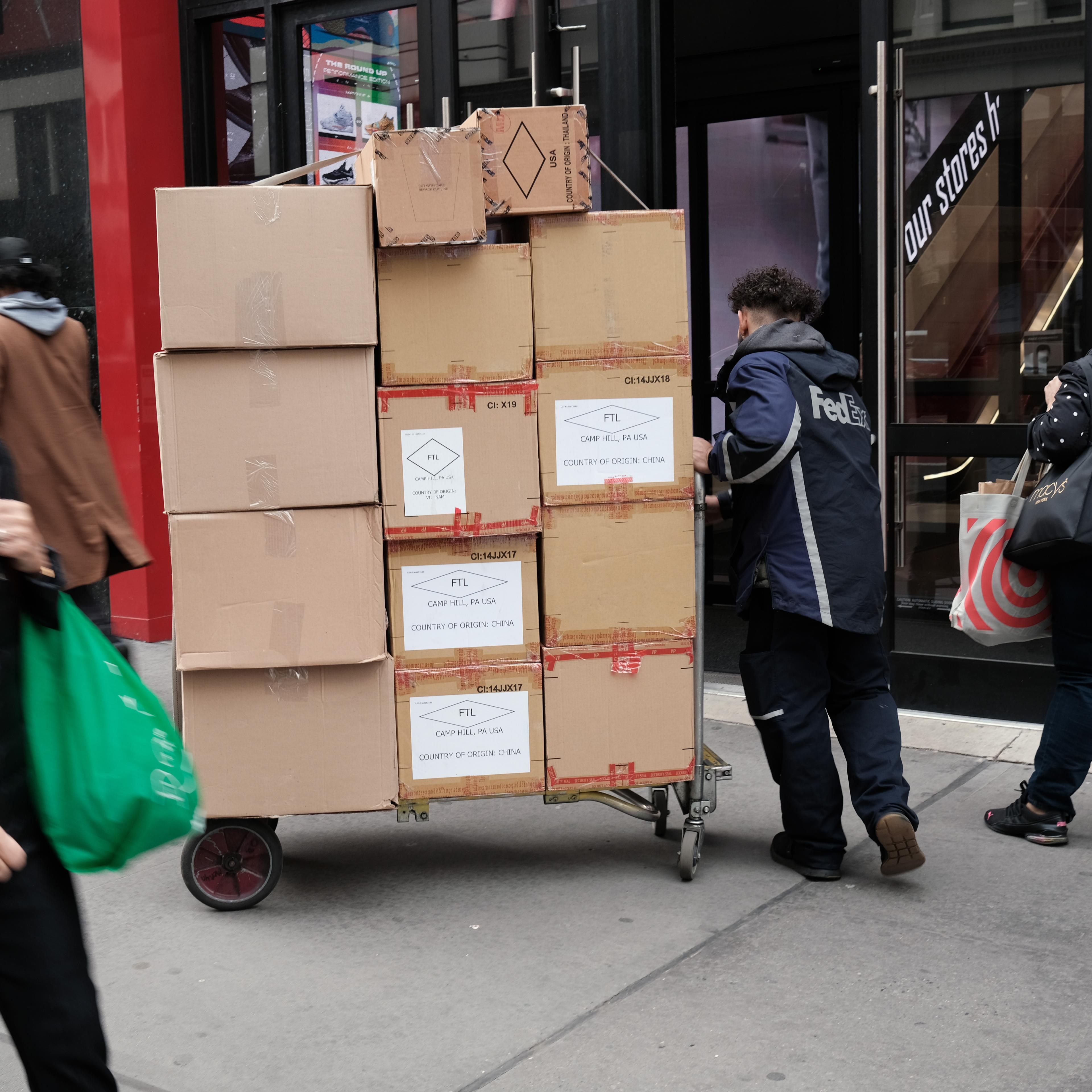 Boxed goods in New York