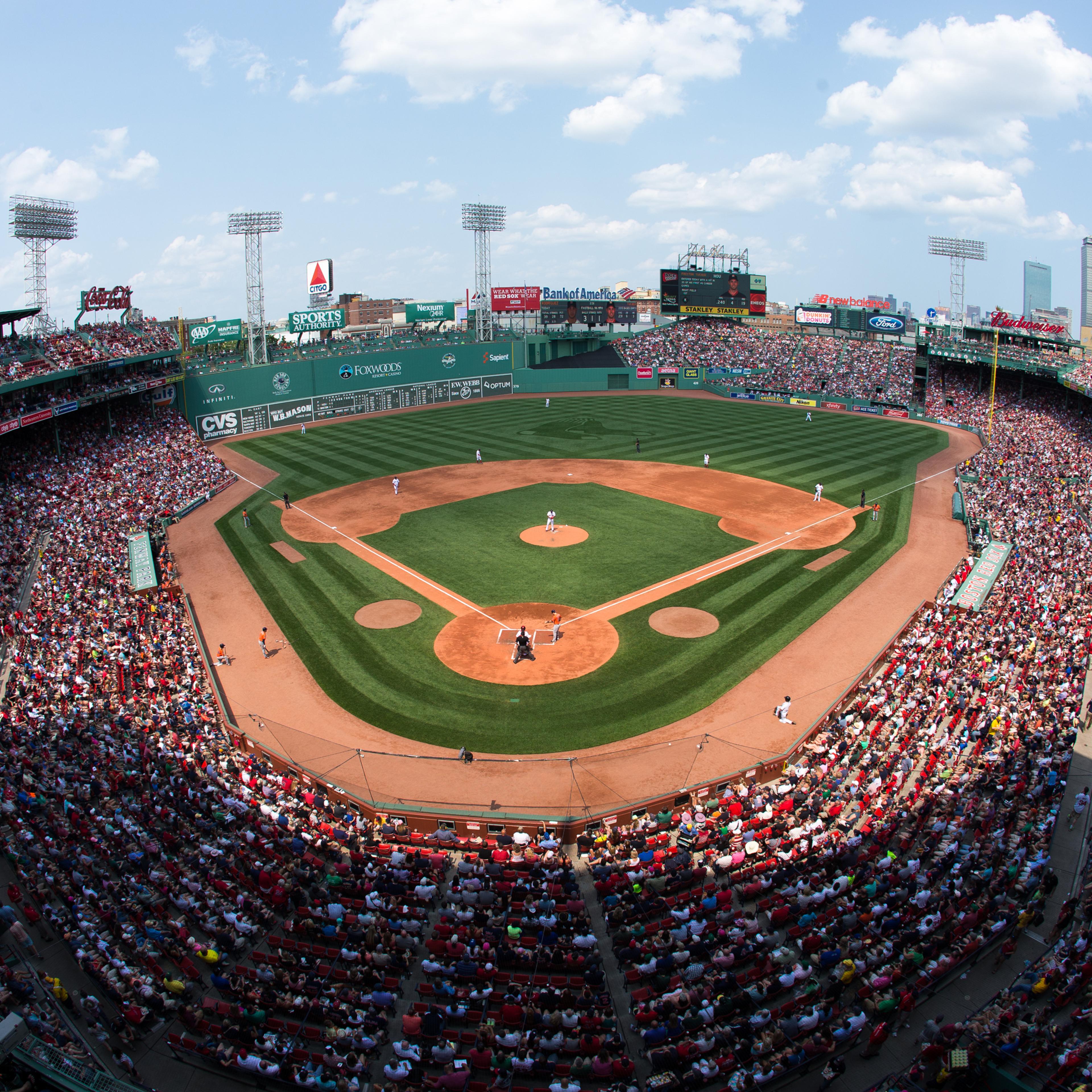 The Boston Red Sox play a game against the Houston Astros at Fenway Park on July 5, 2015 in Boston, Massachusetts.
